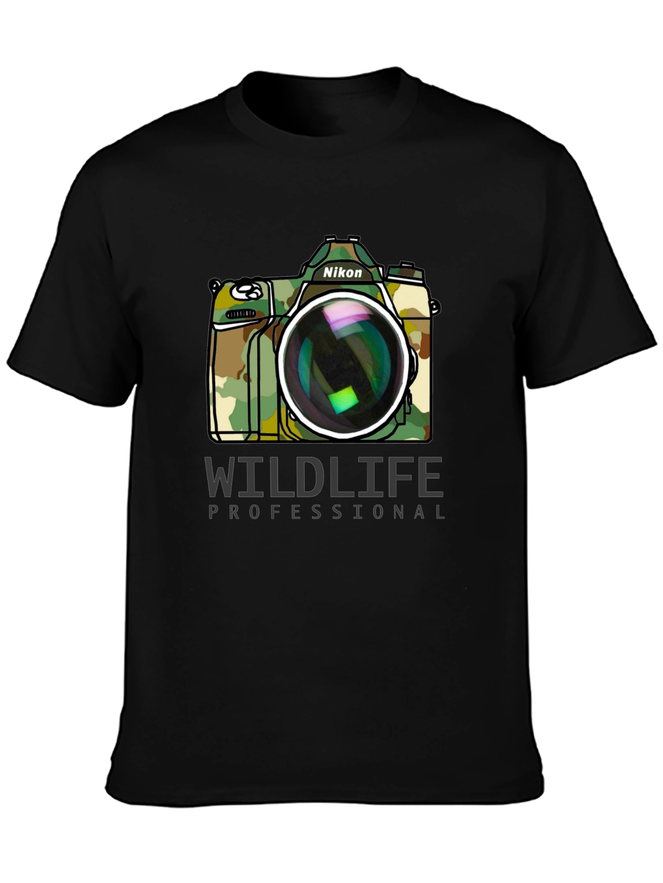 Wildlife Professional Camo Camera T-Shirt