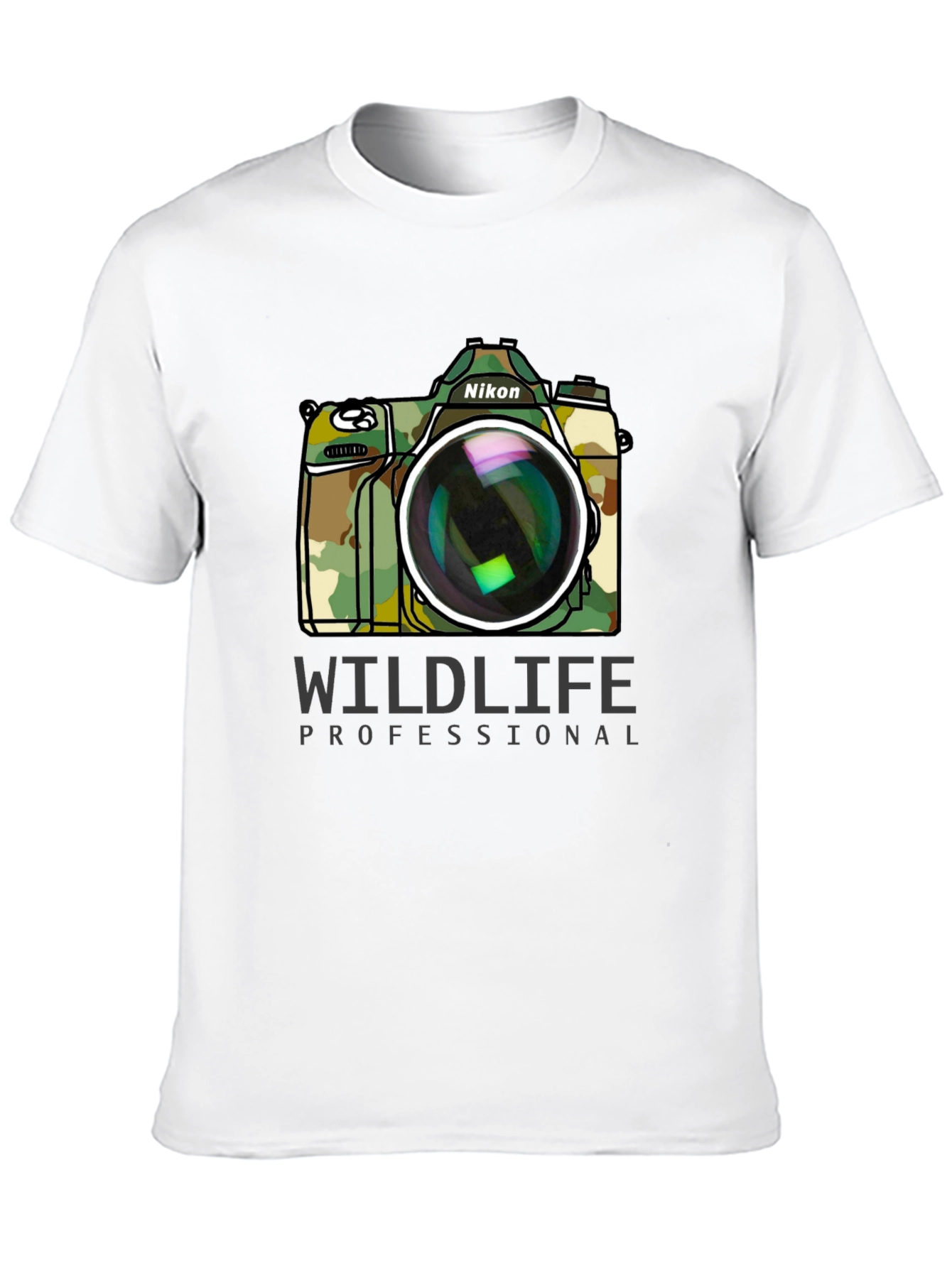 Wildlife Professional Camo Camera T-Shirt