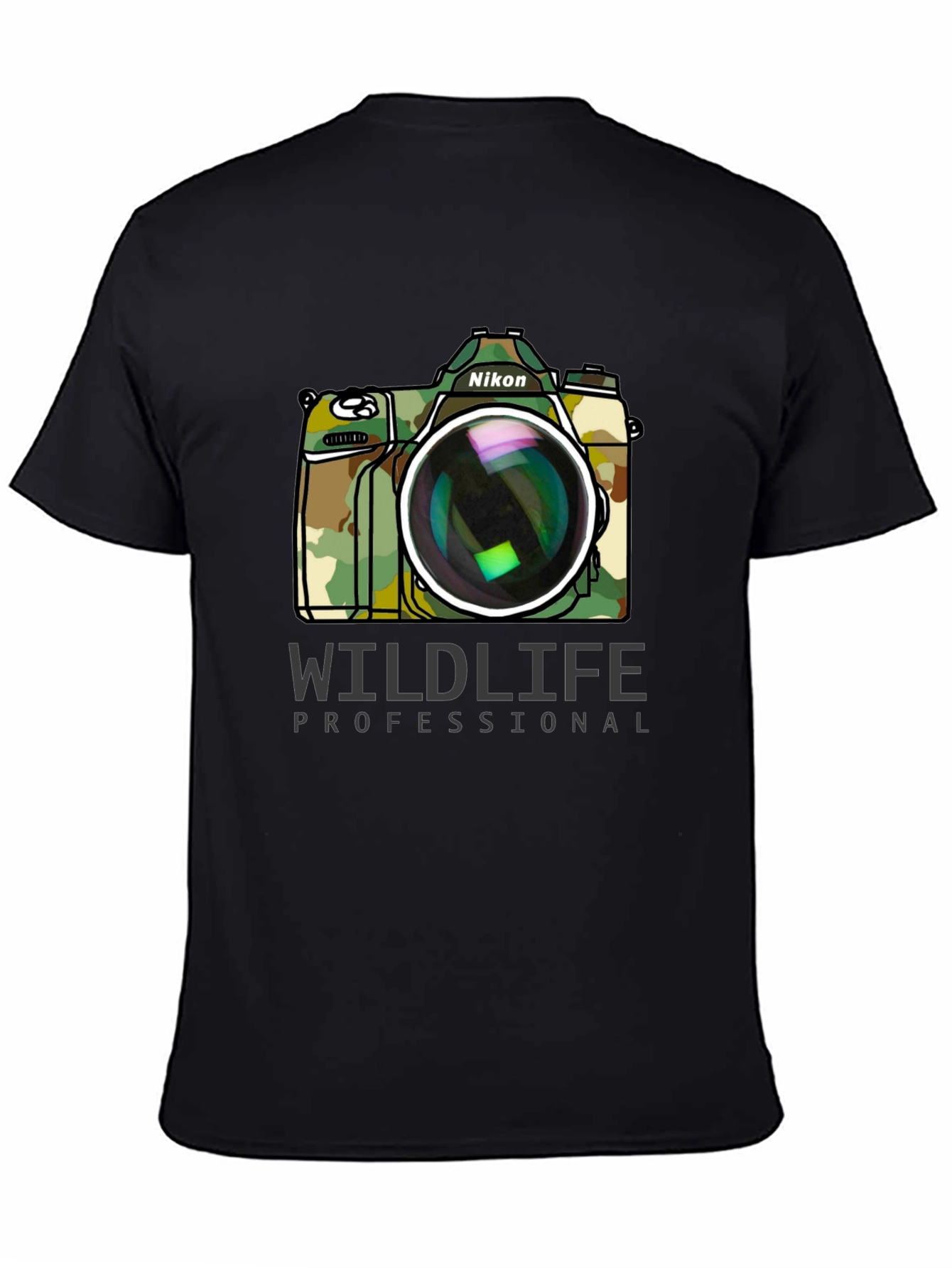 Wildlife Professional Camo Camera T-Shirt