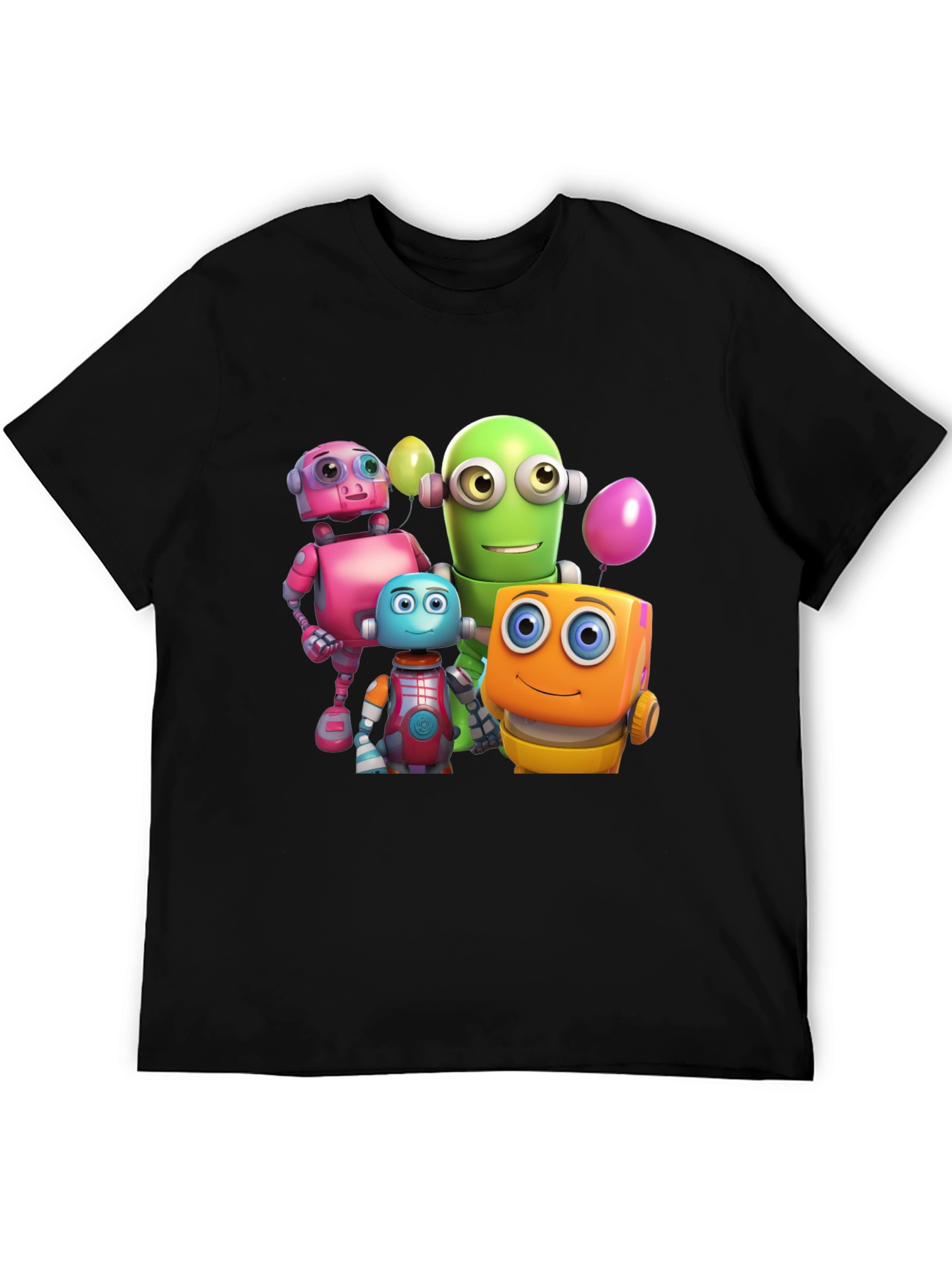 Robot Buddies Graphic T-Shirt - Fun & Unique!