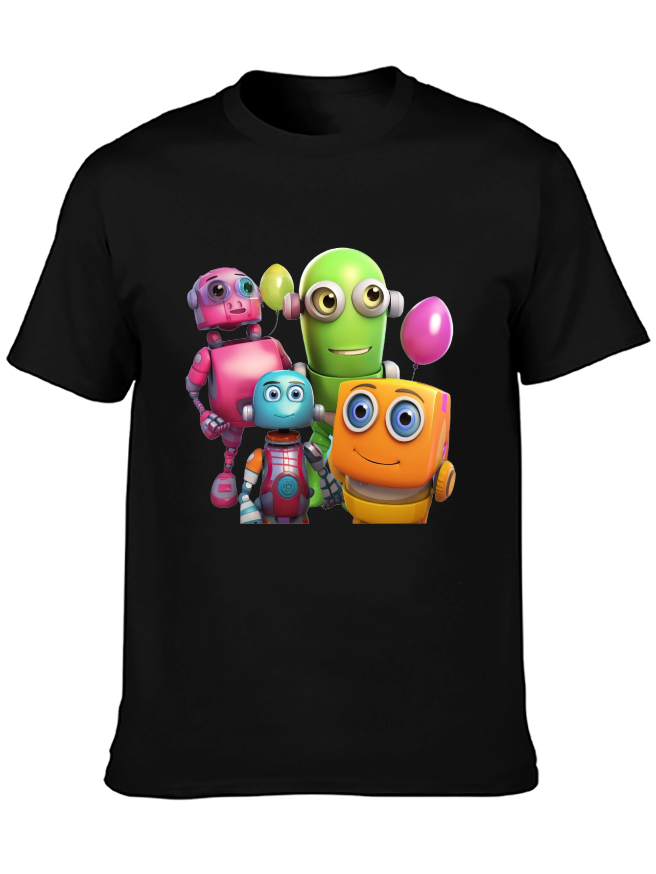 Robot Buddies Graphic T-Shirt - Fun & Unique!