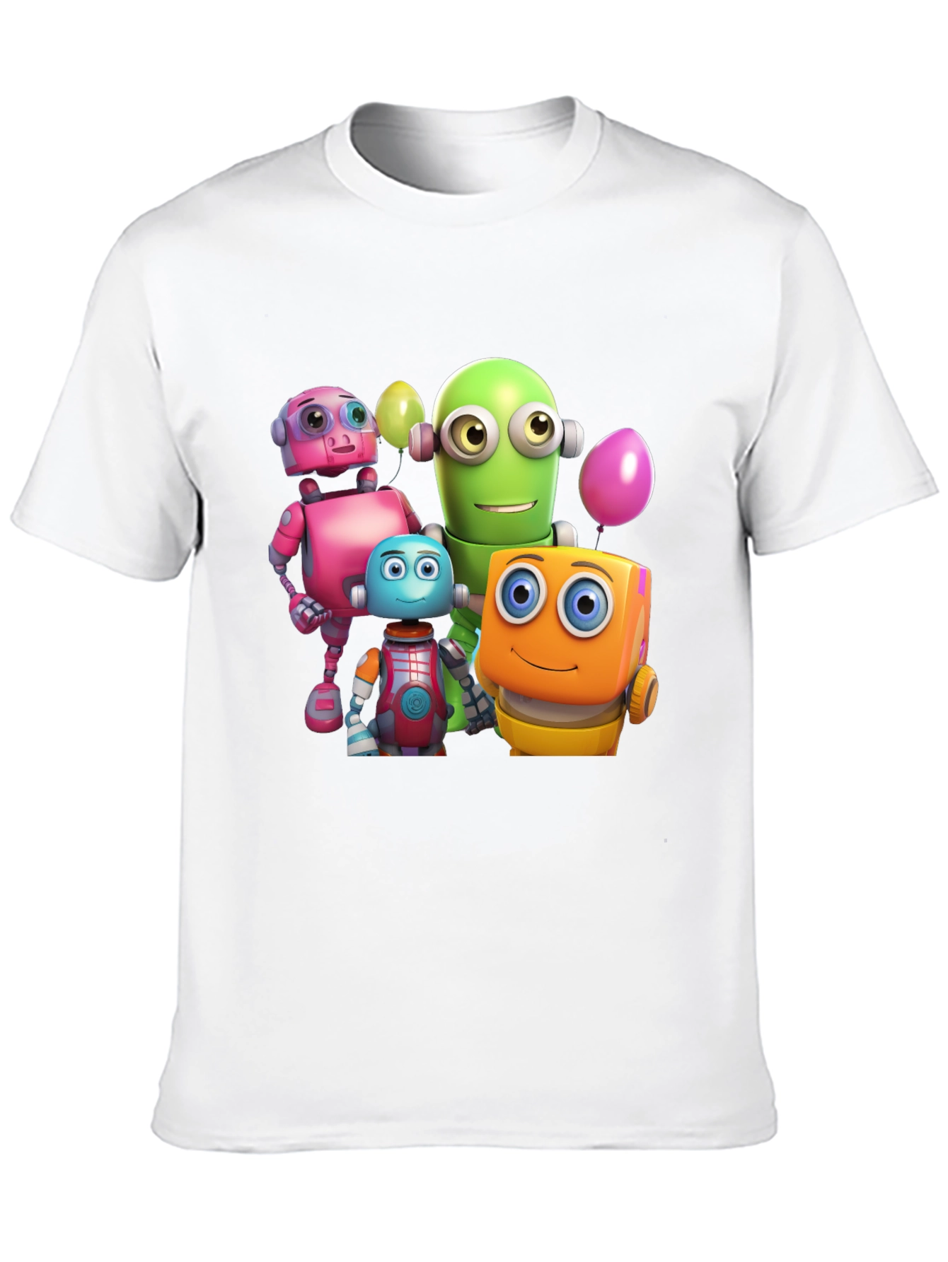 Robot Buddies Graphic T-Shirt - Fun & Unique!