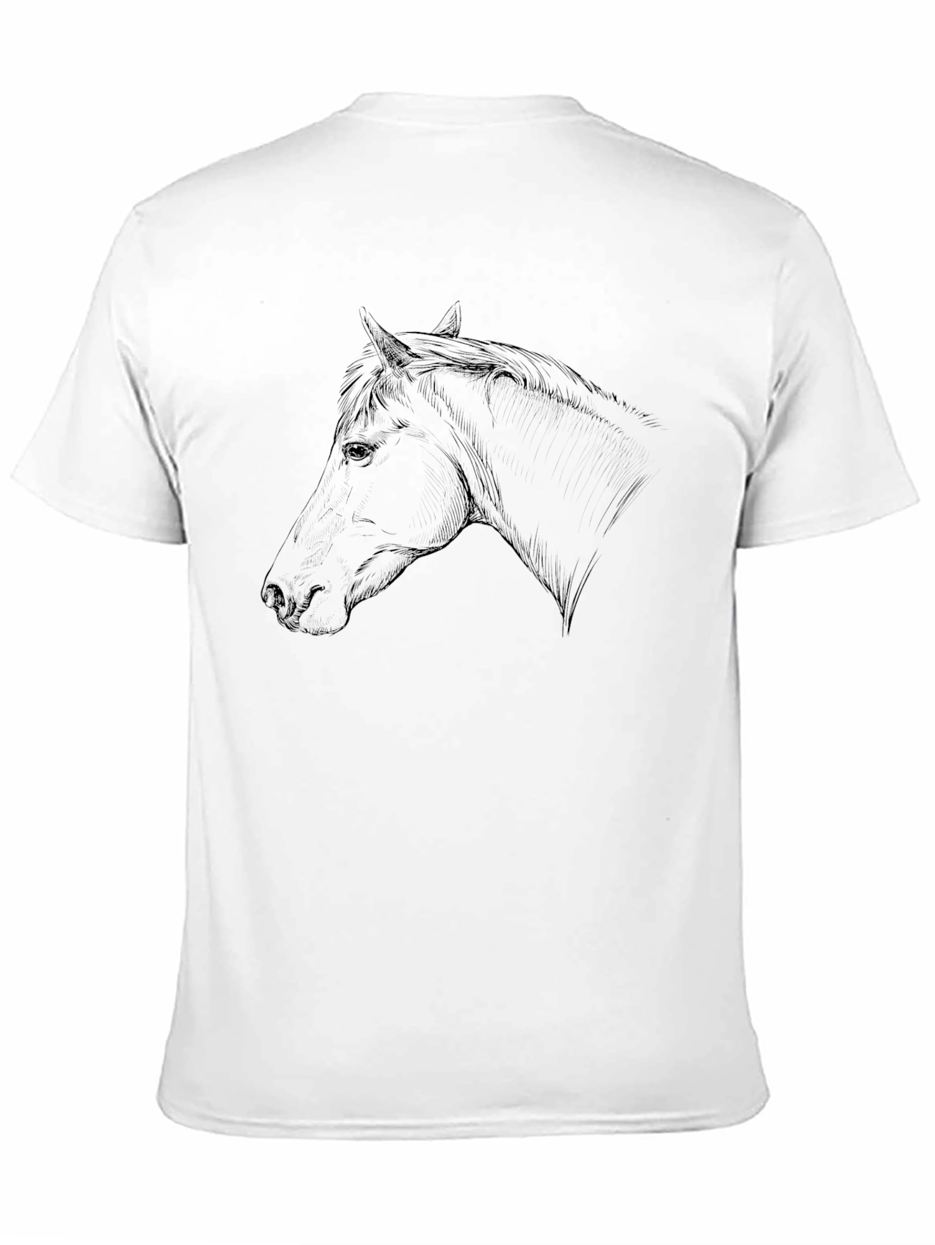 Black Horse Graphic Tee - Classic Style