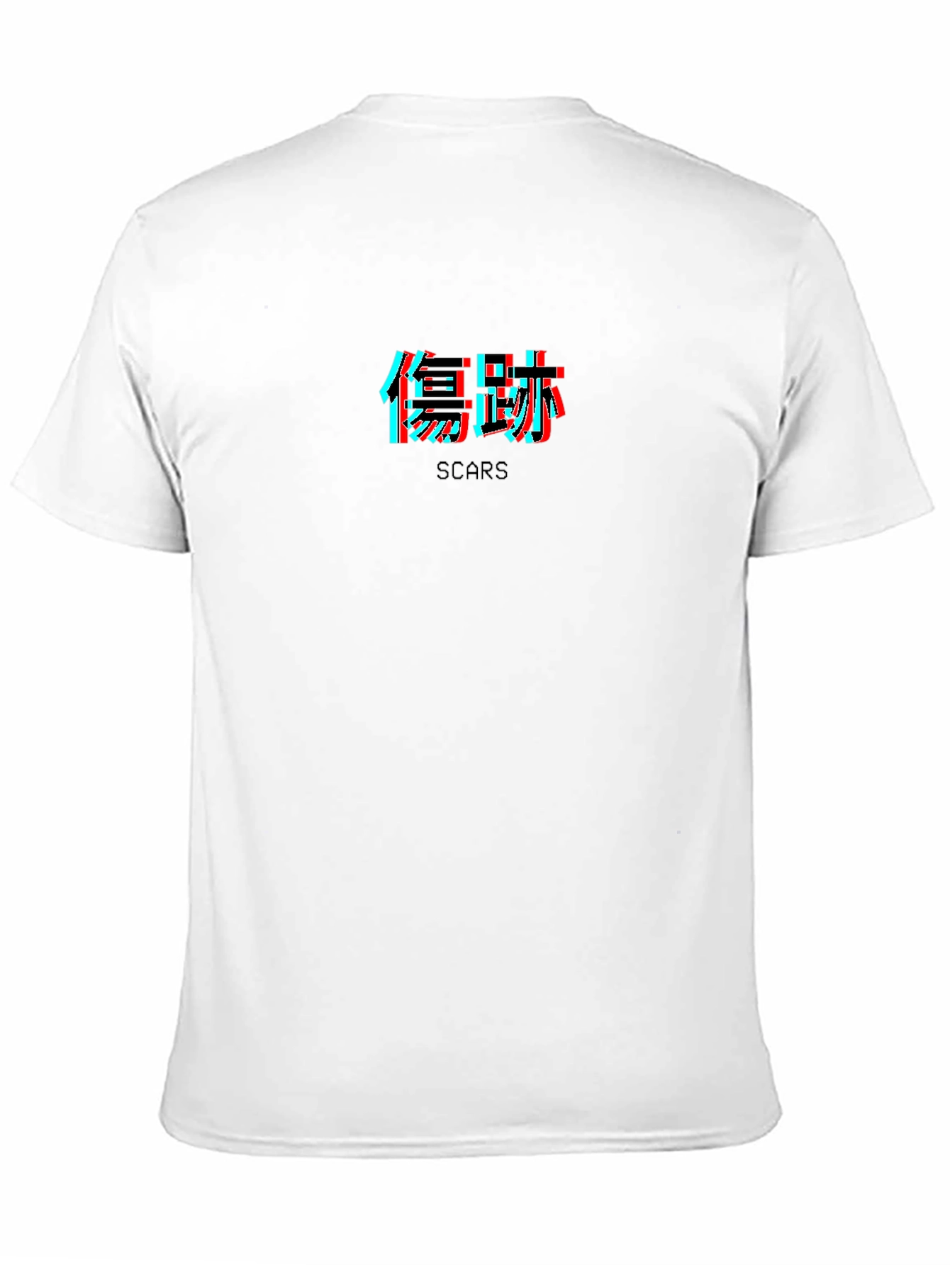 Mens Graphic T-Shirt - Scars Kanji Text