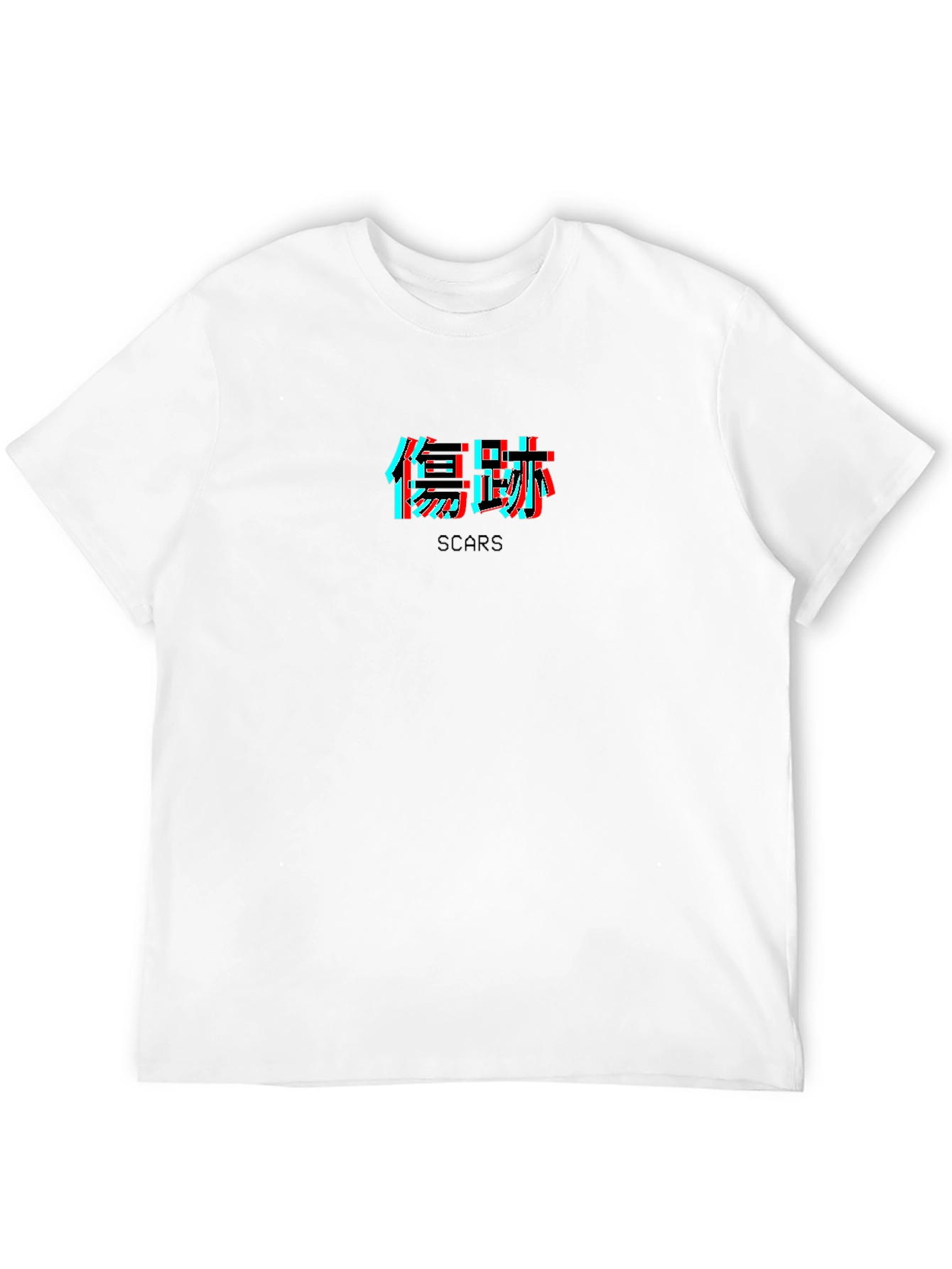 Mens Graphic T-Shirt - Scars Kanji Text