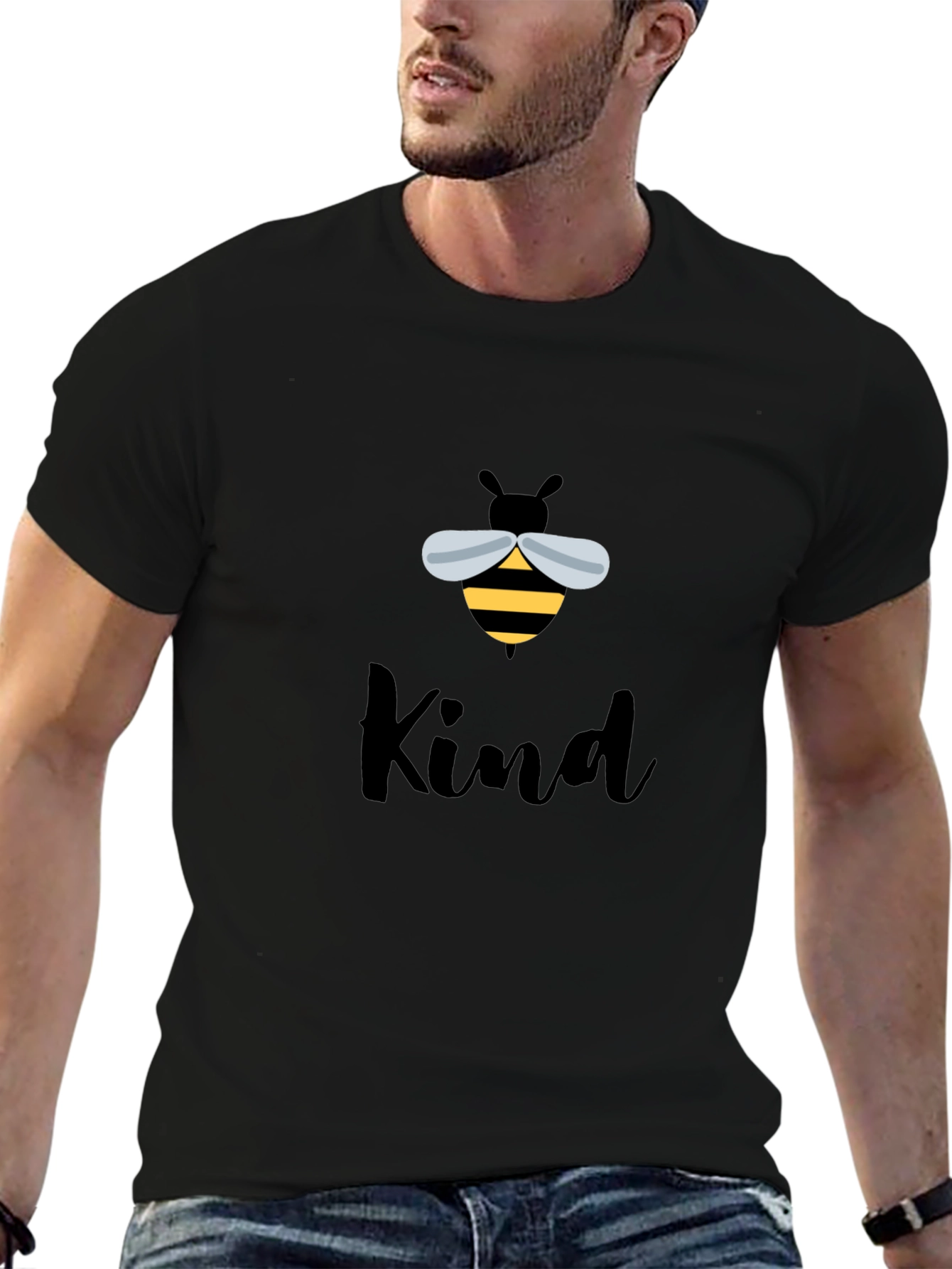 Bee Kind Graphic Tee - Unisex Black T-Shirt