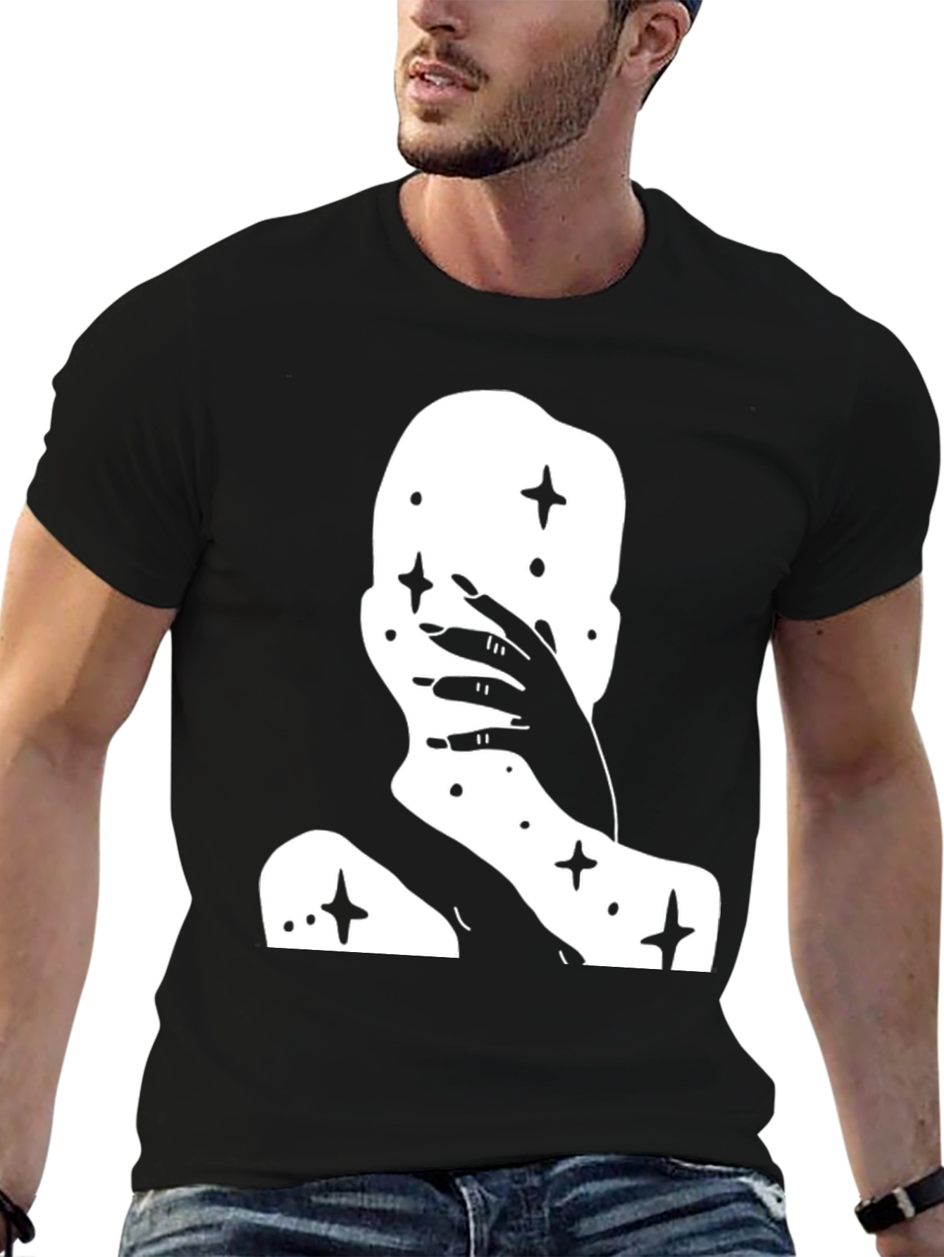 Mystic Silhouette Graphic Tee - Black