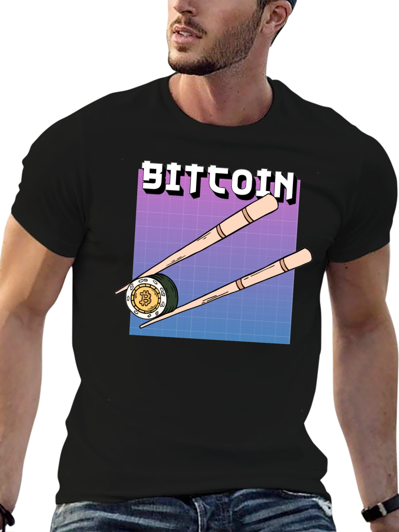 Bitcoin Sushi T-Shirt - Crypto Currency Tee