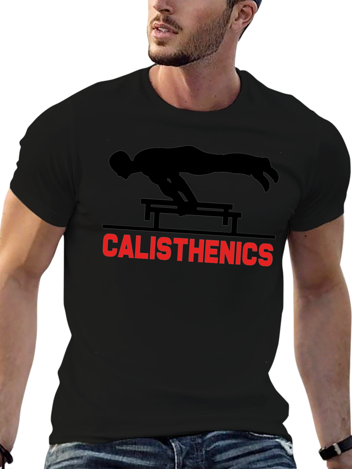 Calisthenics T-Shirt - Black Graphic Tee