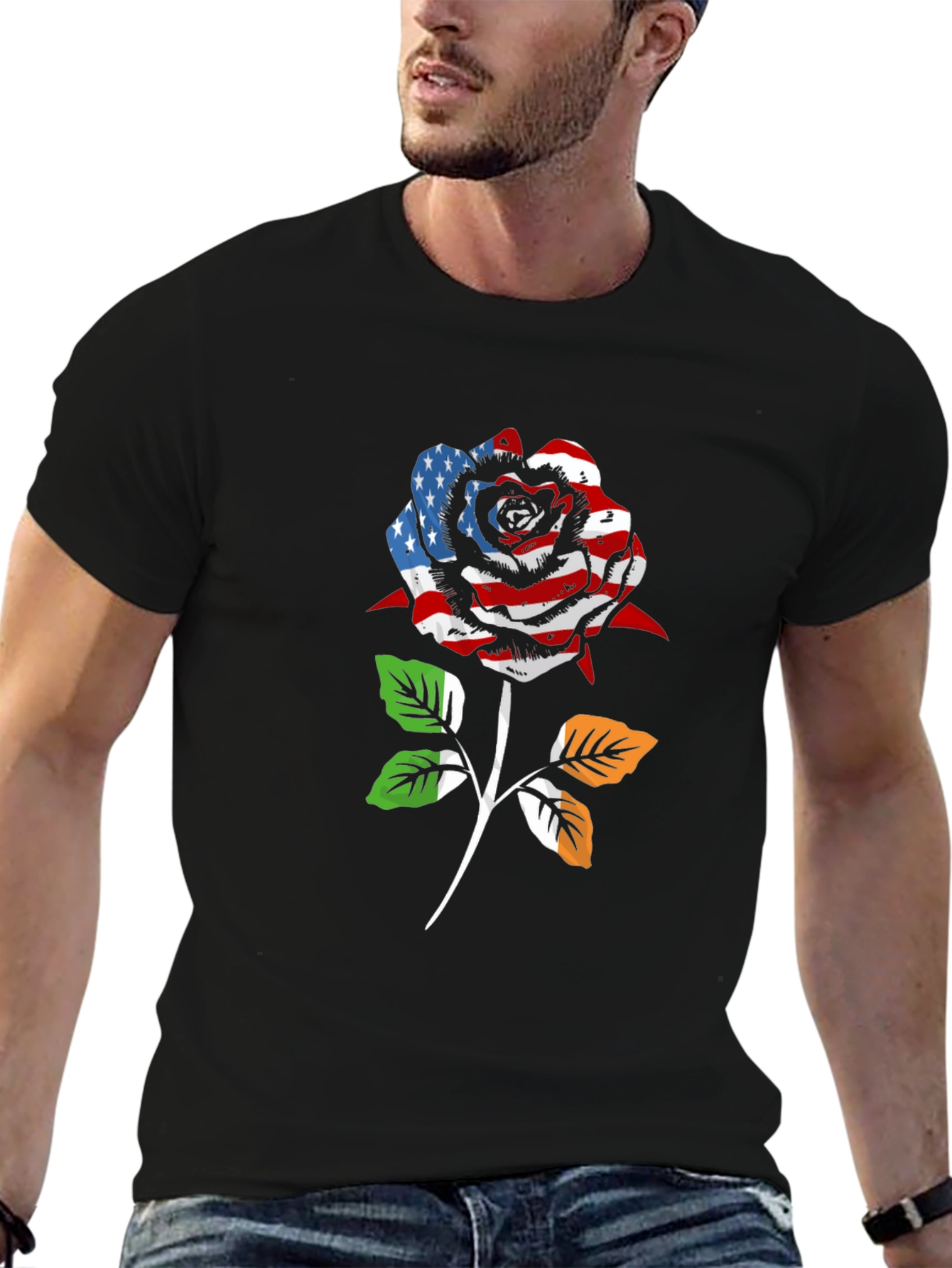 American Irish Rose Graphic T-Shirt