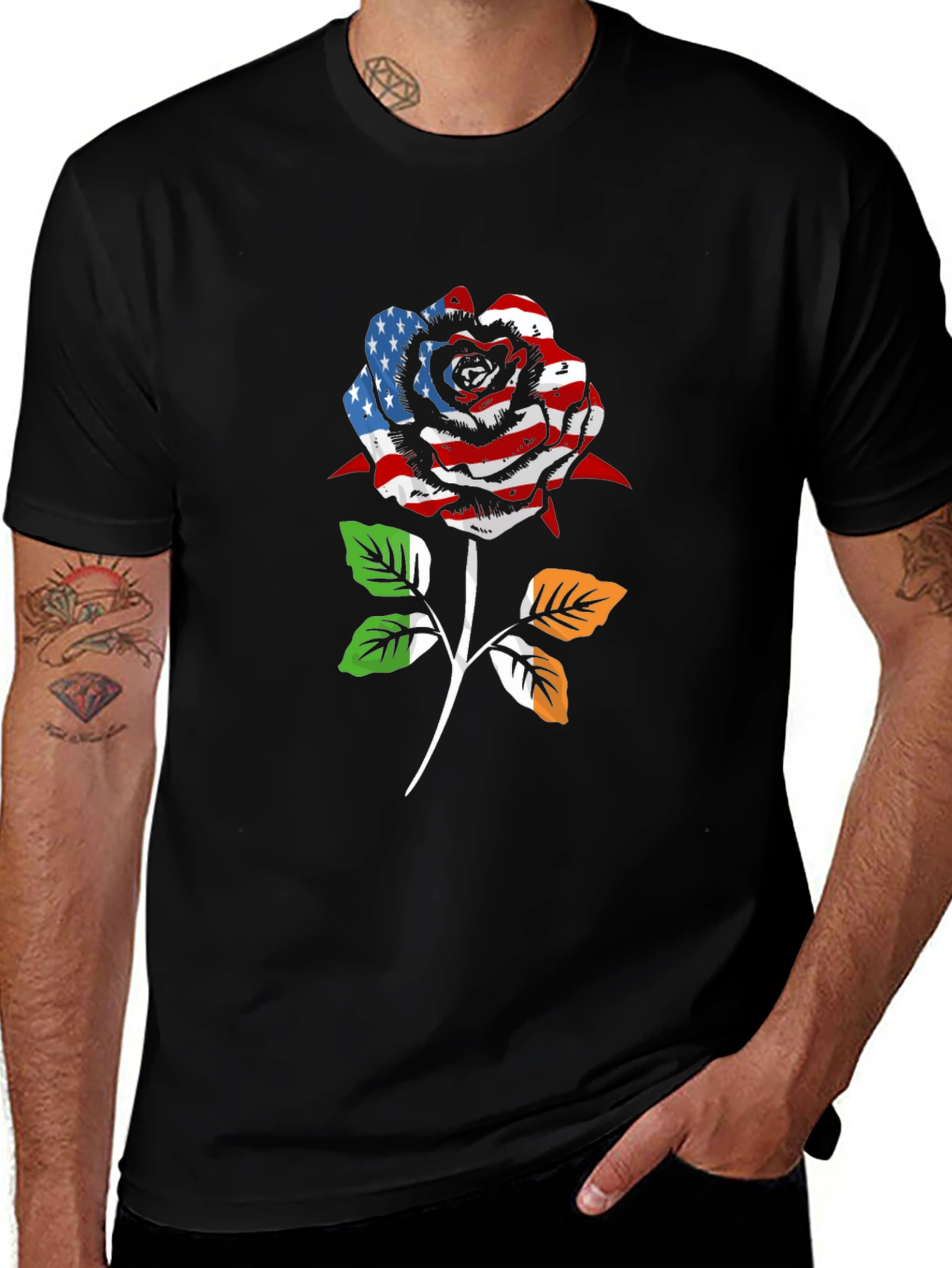 American Irish Rose Graphic T-Shirt