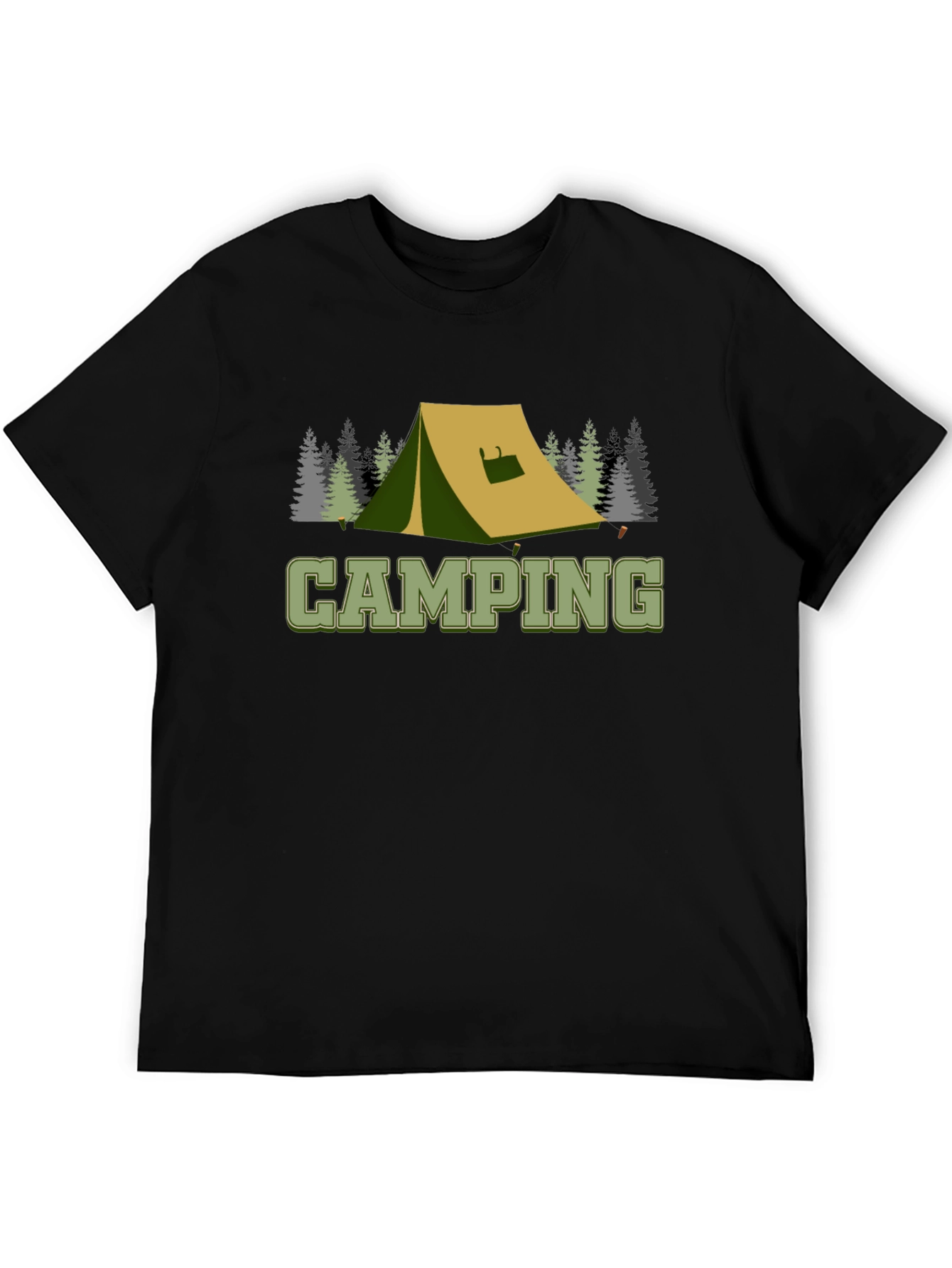 Camping Tent Graphic Tee - Outdoor Adventure Shirt