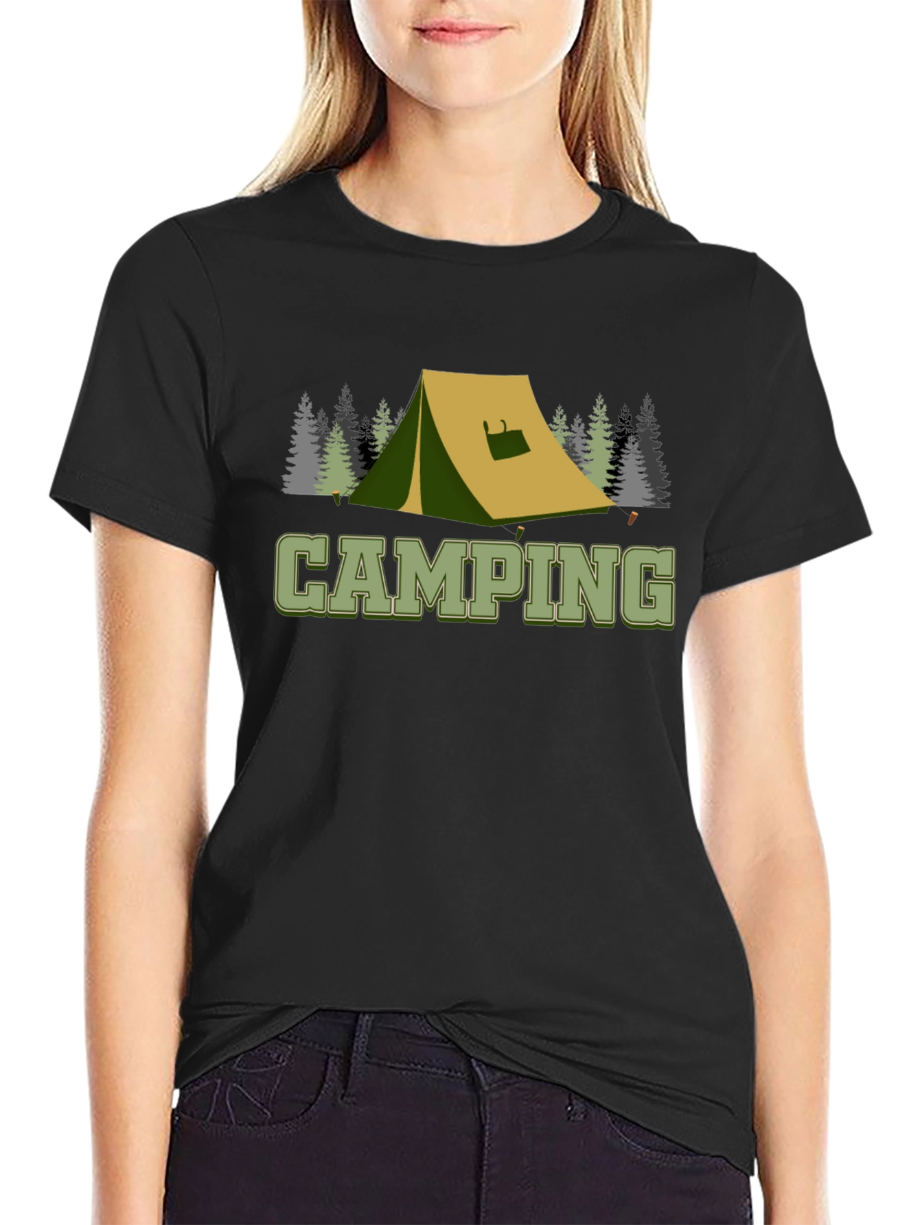 Camping Tent Graphic Tee - Outdoor Adventure Shirt