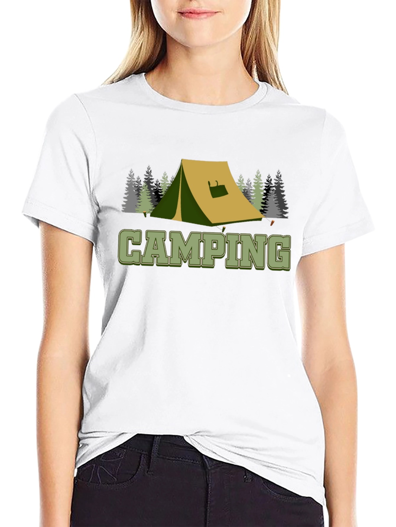 Camping Tent Graphic Tee - Outdoor Adventure Shirt