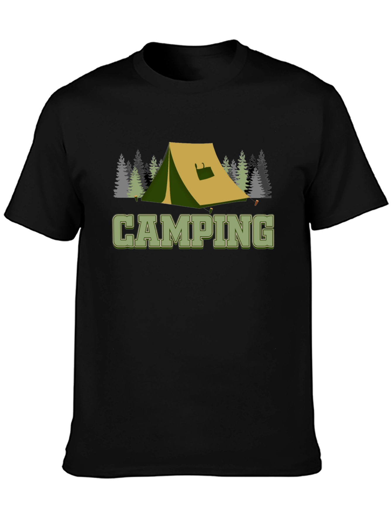 Camping Tent Graphic Tee - Outdoor Adventure Shirt