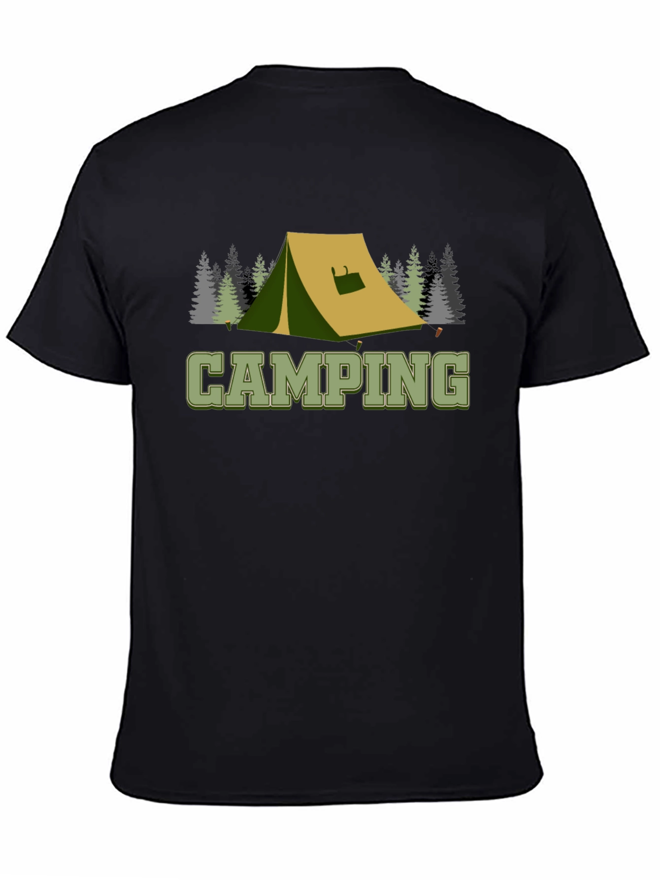 Camping Tent Graphic Tee - Outdoor Adventure Shirt