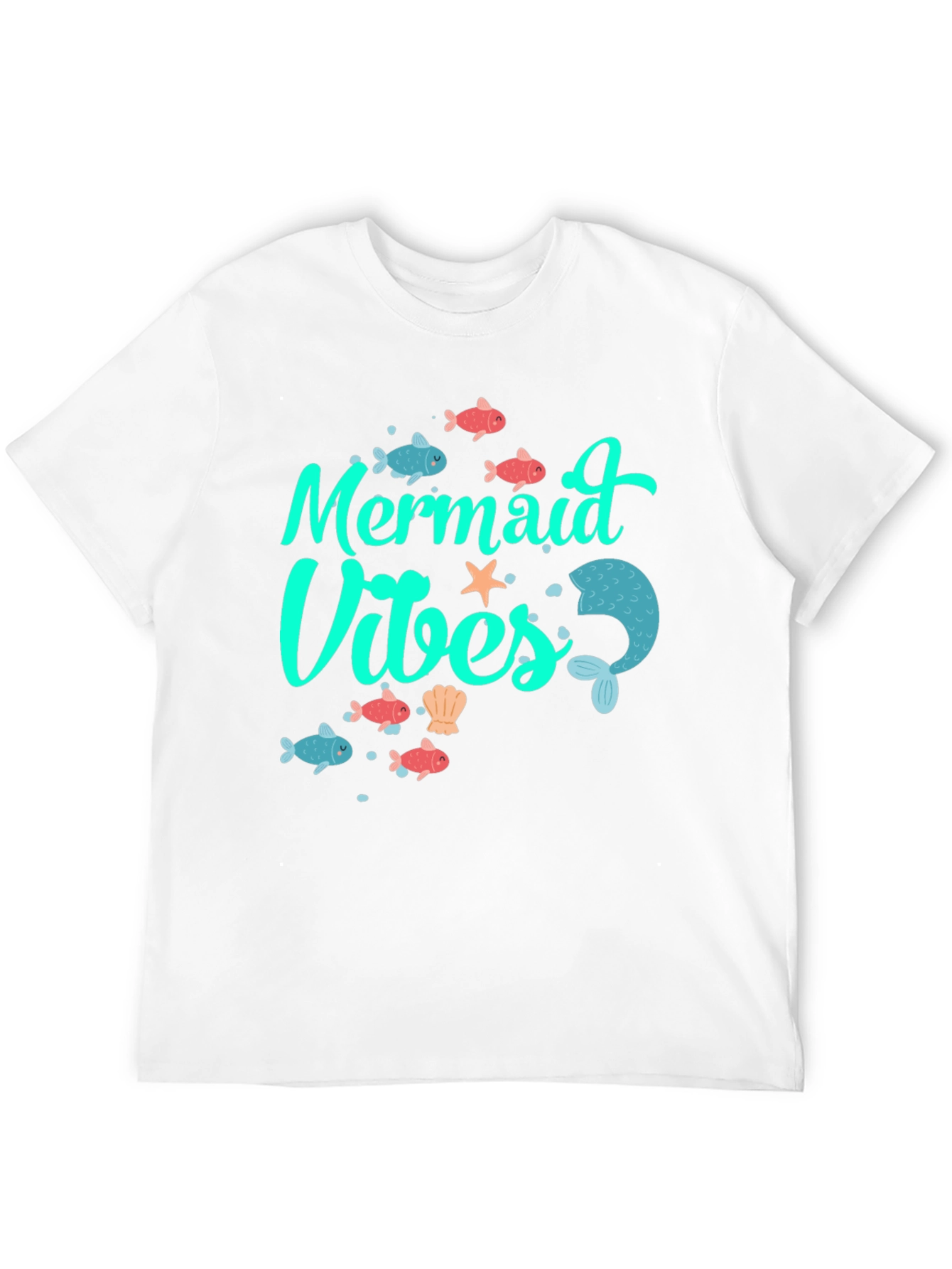 Mermaid Vibes Black Graphic Tee