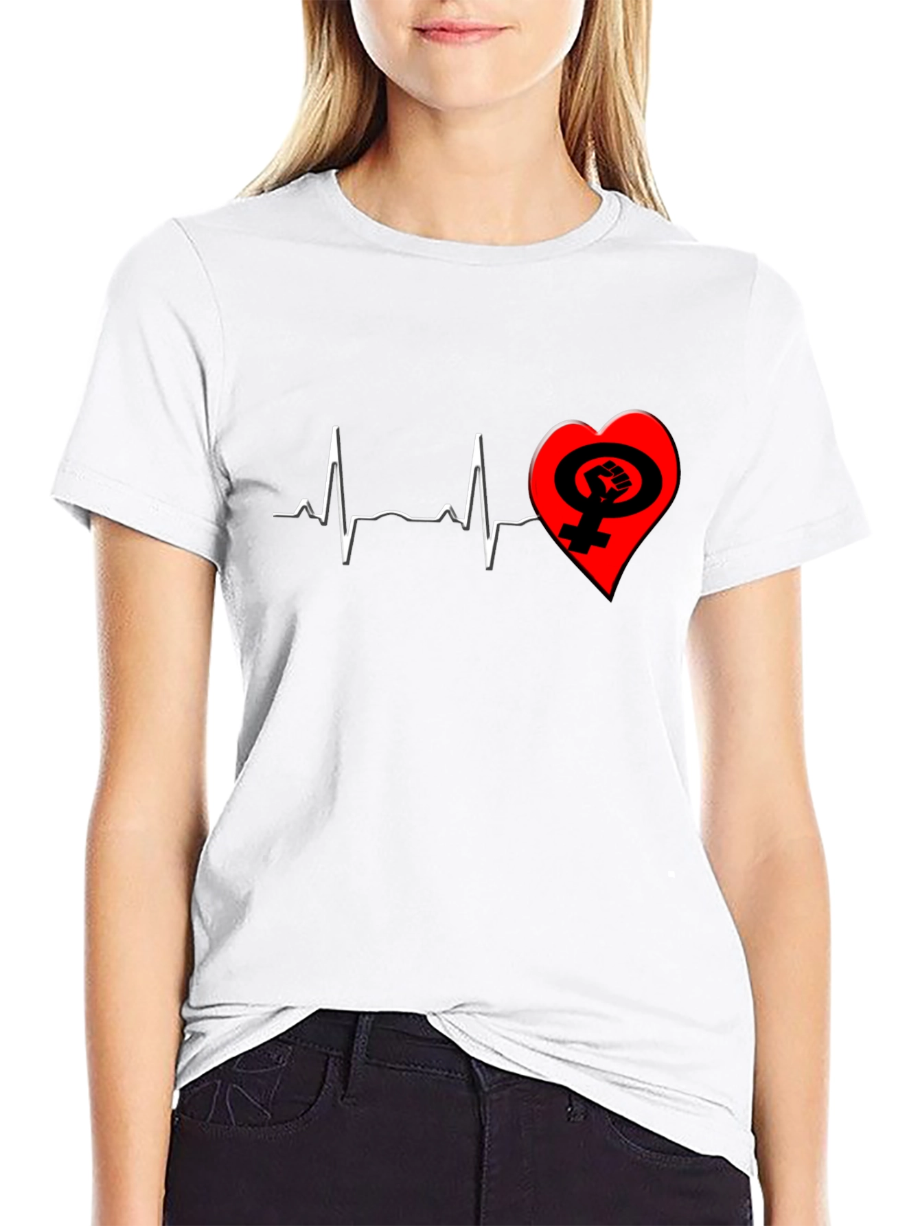 Feminist Heartbeat T-Shirt