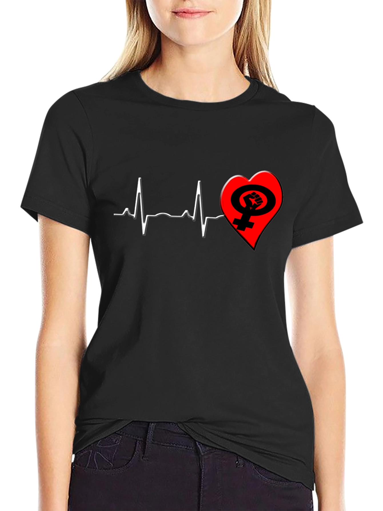 Feminist Heartbeat T-Shirt