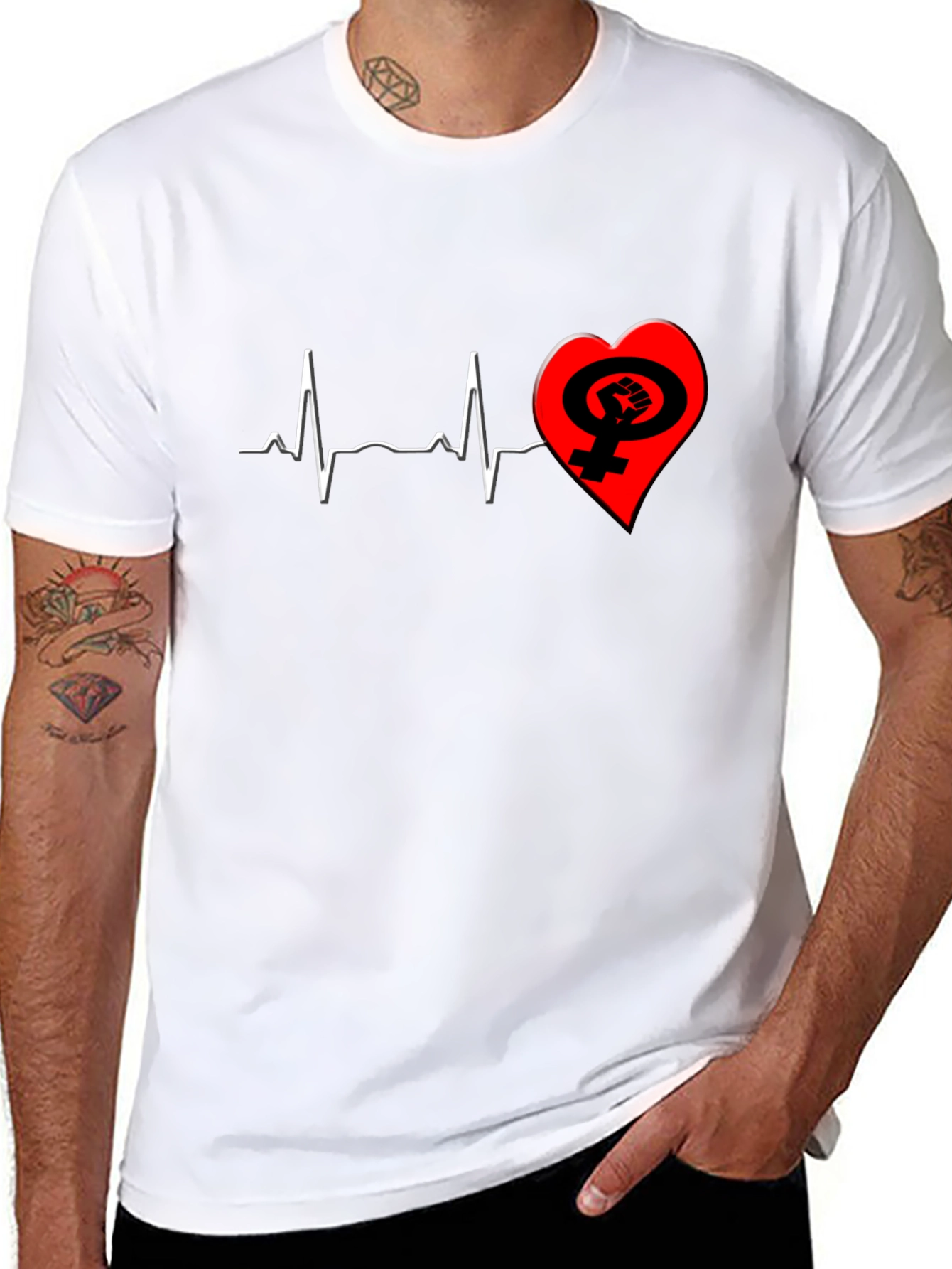 Feminist Heartbeat T-Shirt