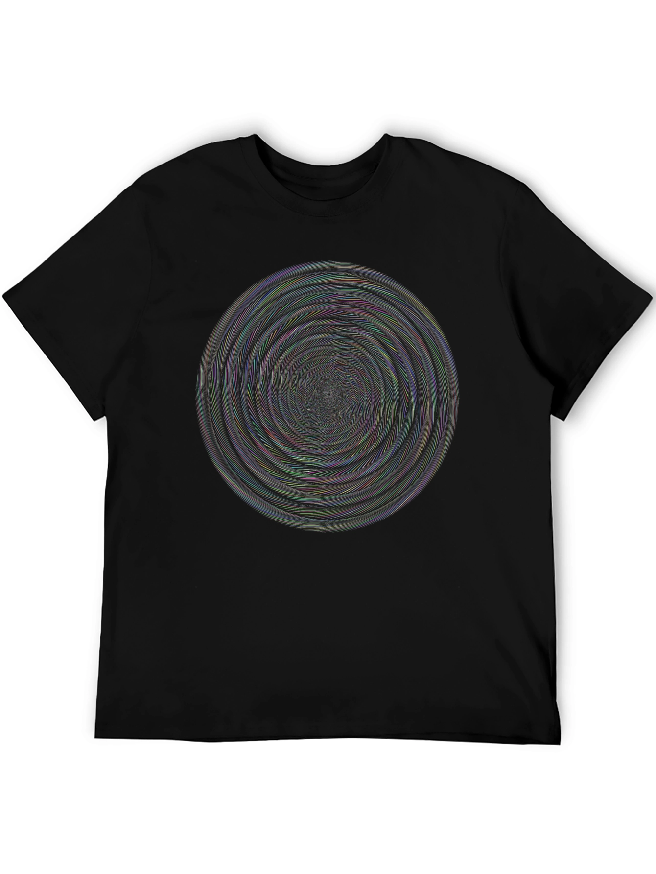 Vortex Illusion Black T-Shirt