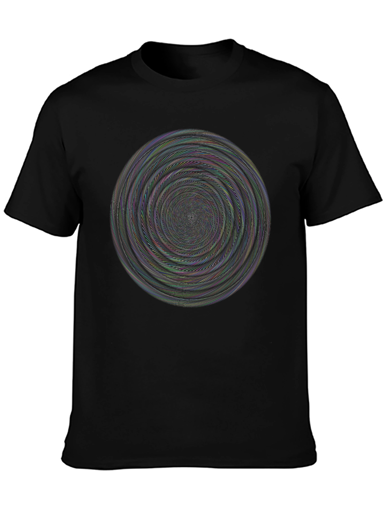 Vortex Illusion Black T-Shirt