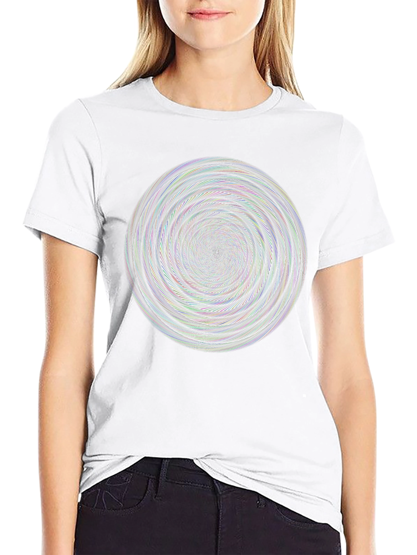 Vortex Illusion Black T-Shirt