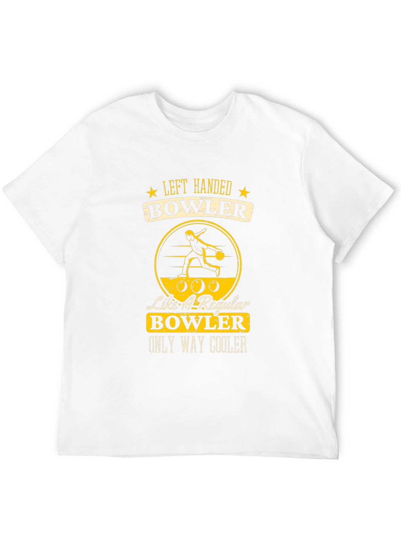 Left Handed Bowler T-Shirt - Only Way Cooler