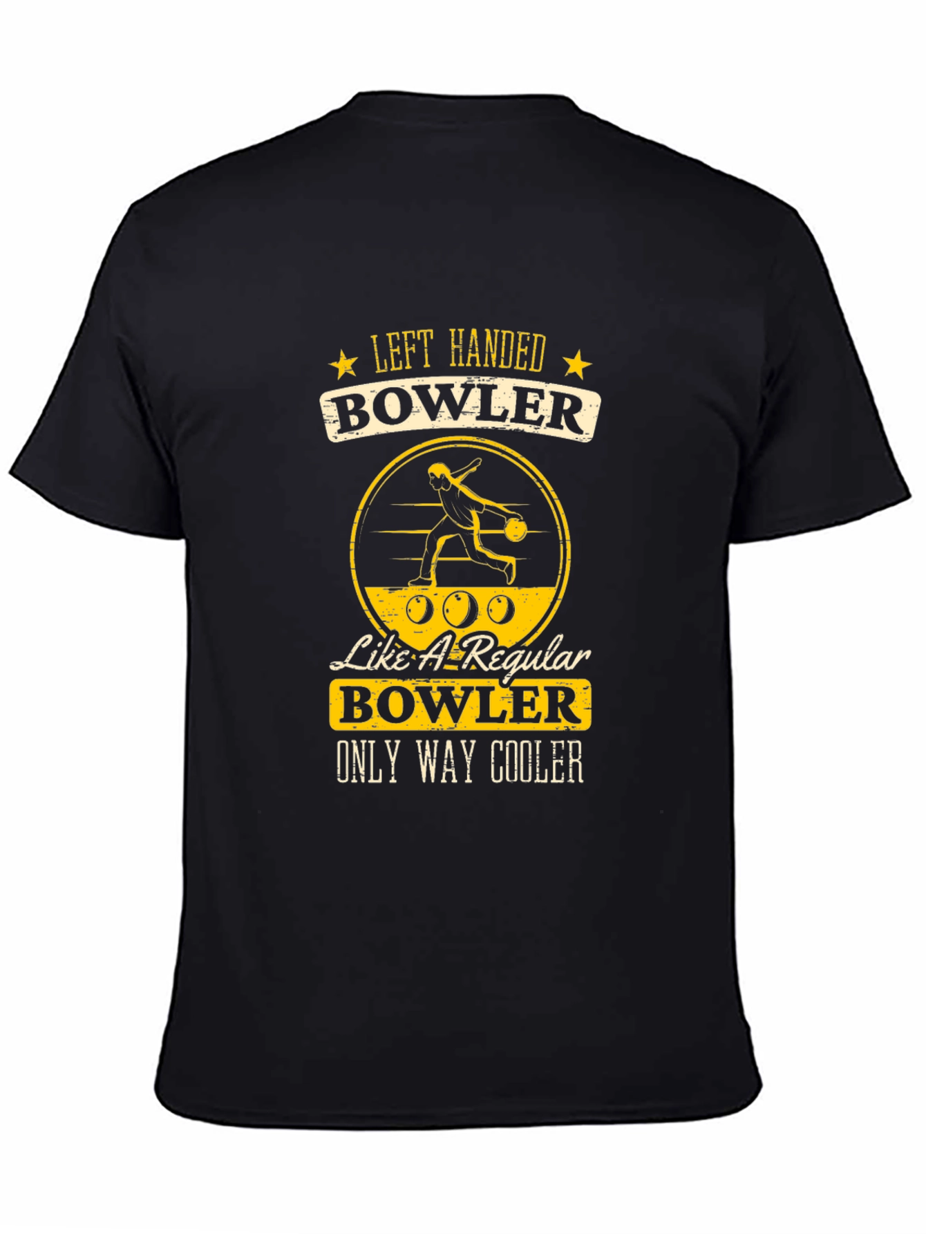 Left Handed Bowler T-Shirt - Only Way Cooler