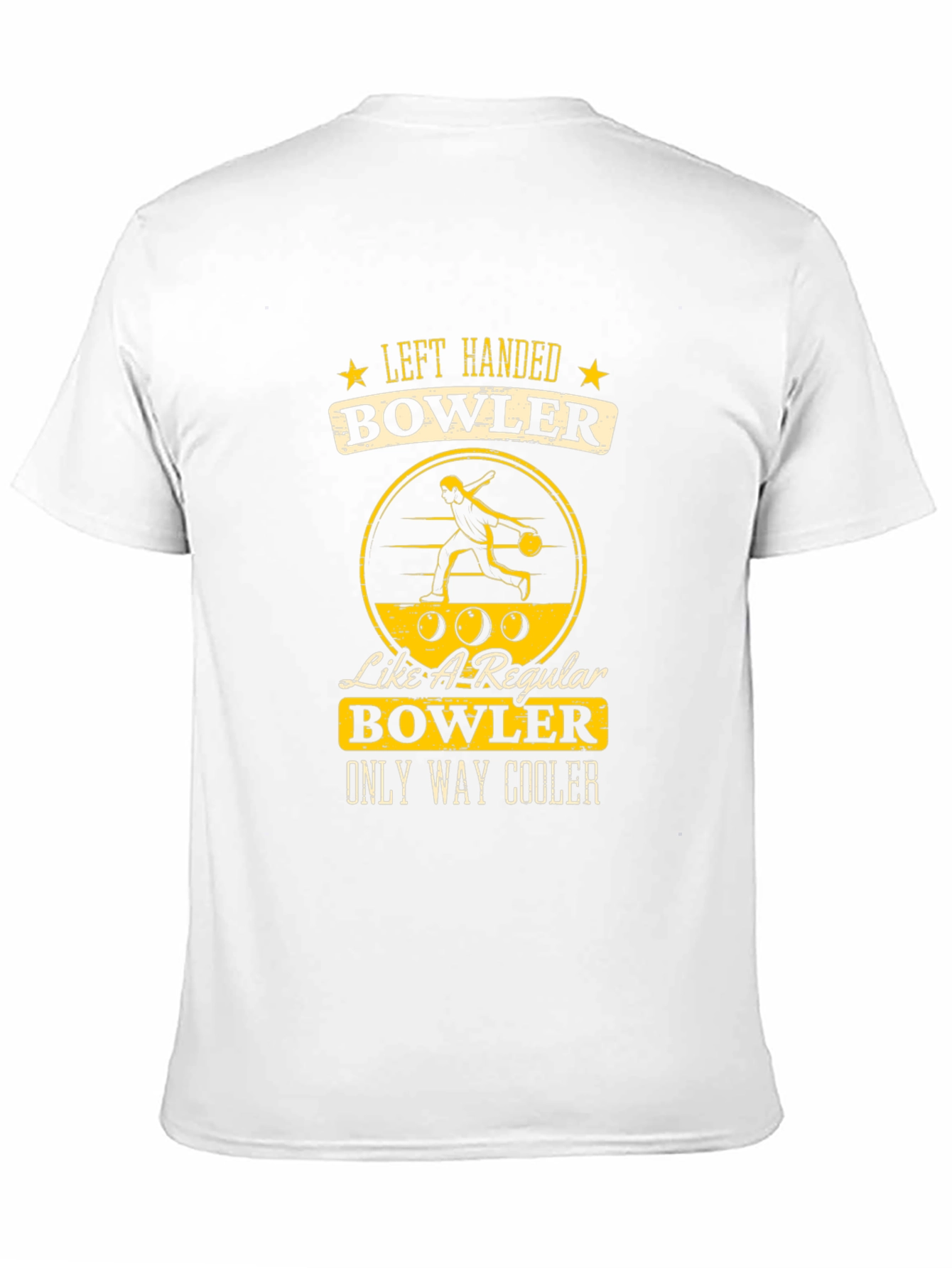 Left Handed Bowler T-Shirt - Only Way Cooler