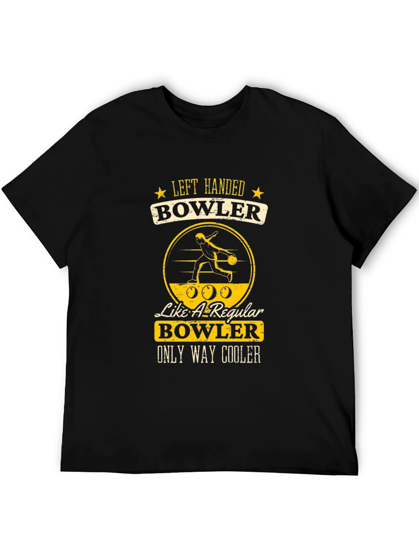 Left Handed Bowler T-Shirt - Only Way Cooler