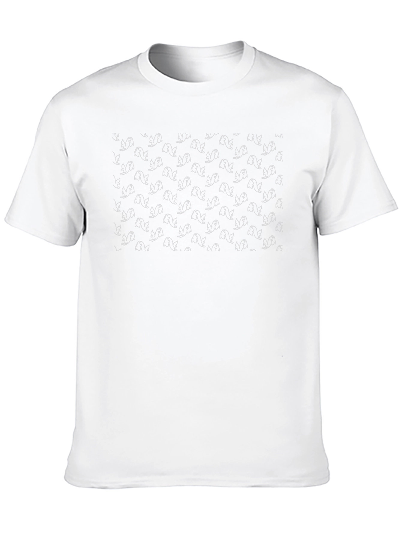 Unique Squirrel Pattern Black T-Shirt for Men