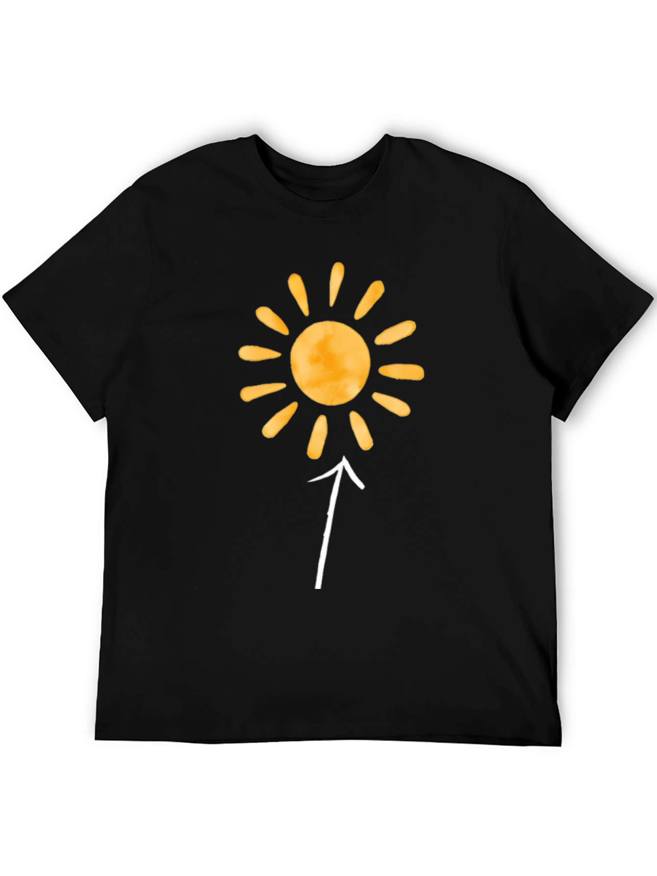 Sunshine Arrow Graphic Tee - Unisex Black T-Shirt