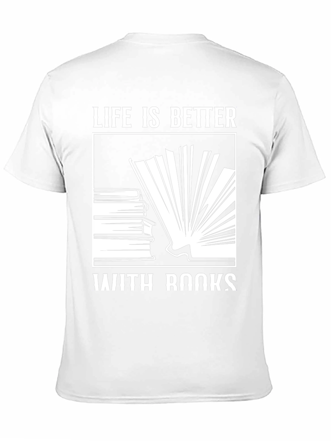 Life is Better With Books Black T-Shirt