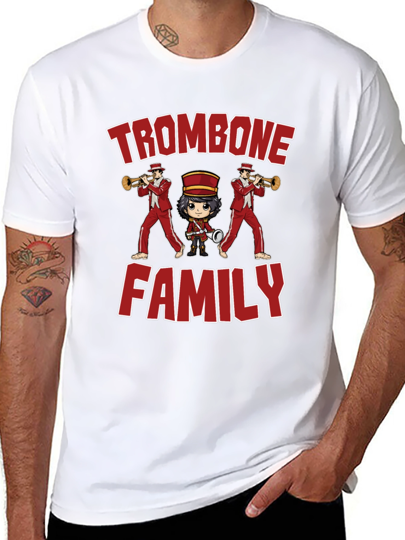 Trombone Family Graphic Tee