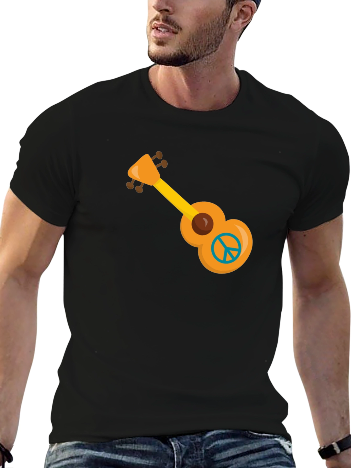 Peace Ukulele Graphic T-Shirt