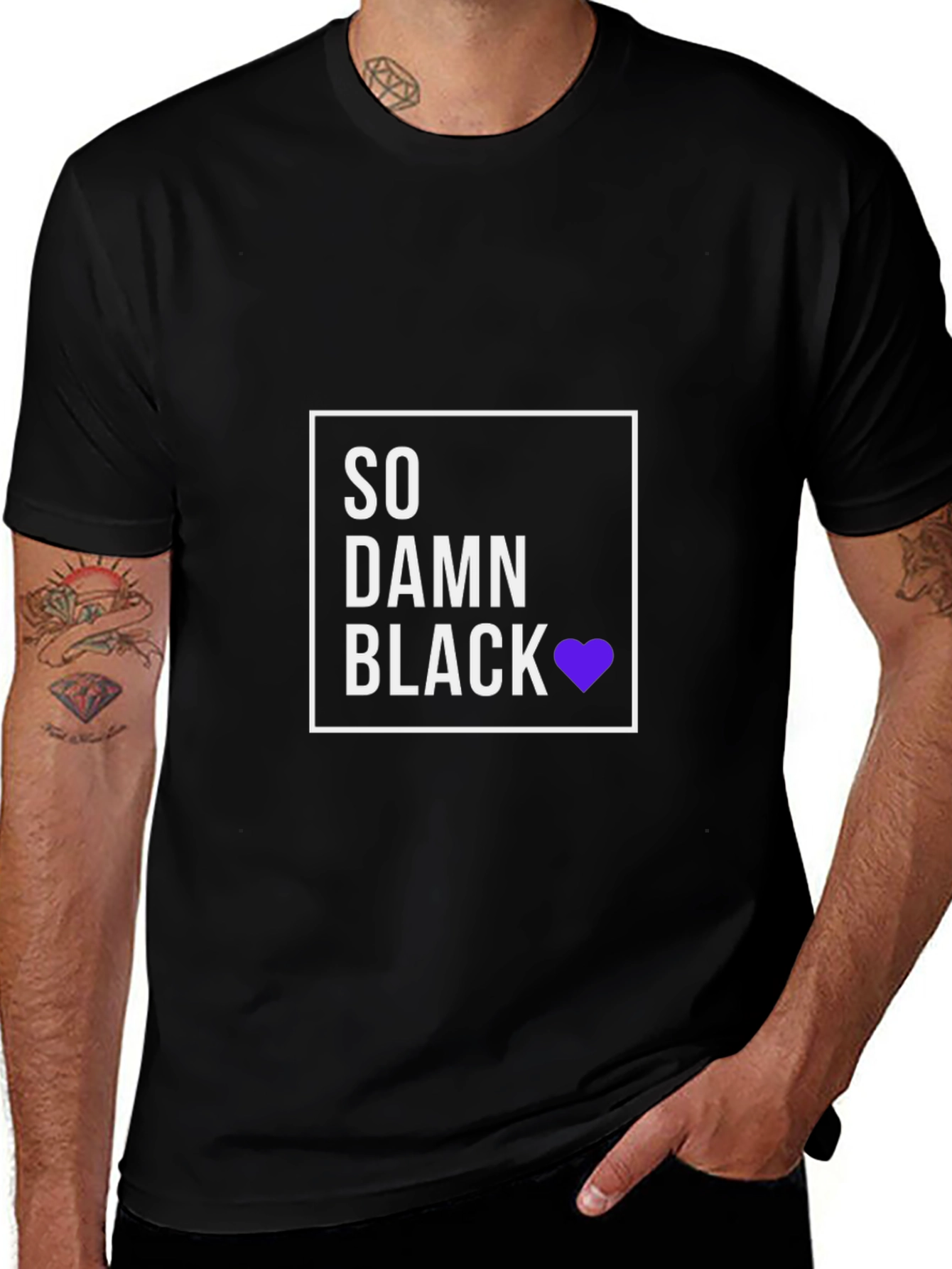 So Damn Black T-Shirt - Premium Cotton Blend