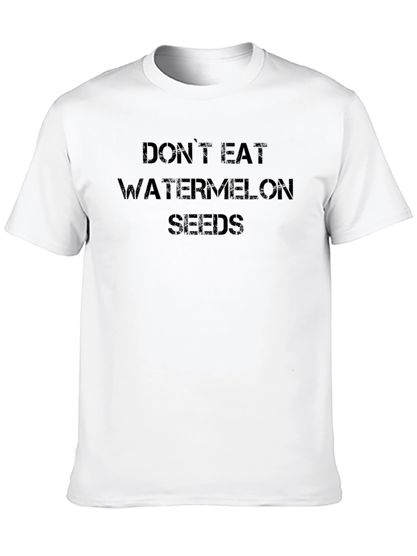 Dont Eat Watermelon Seeds Black Graphic T-Shirt