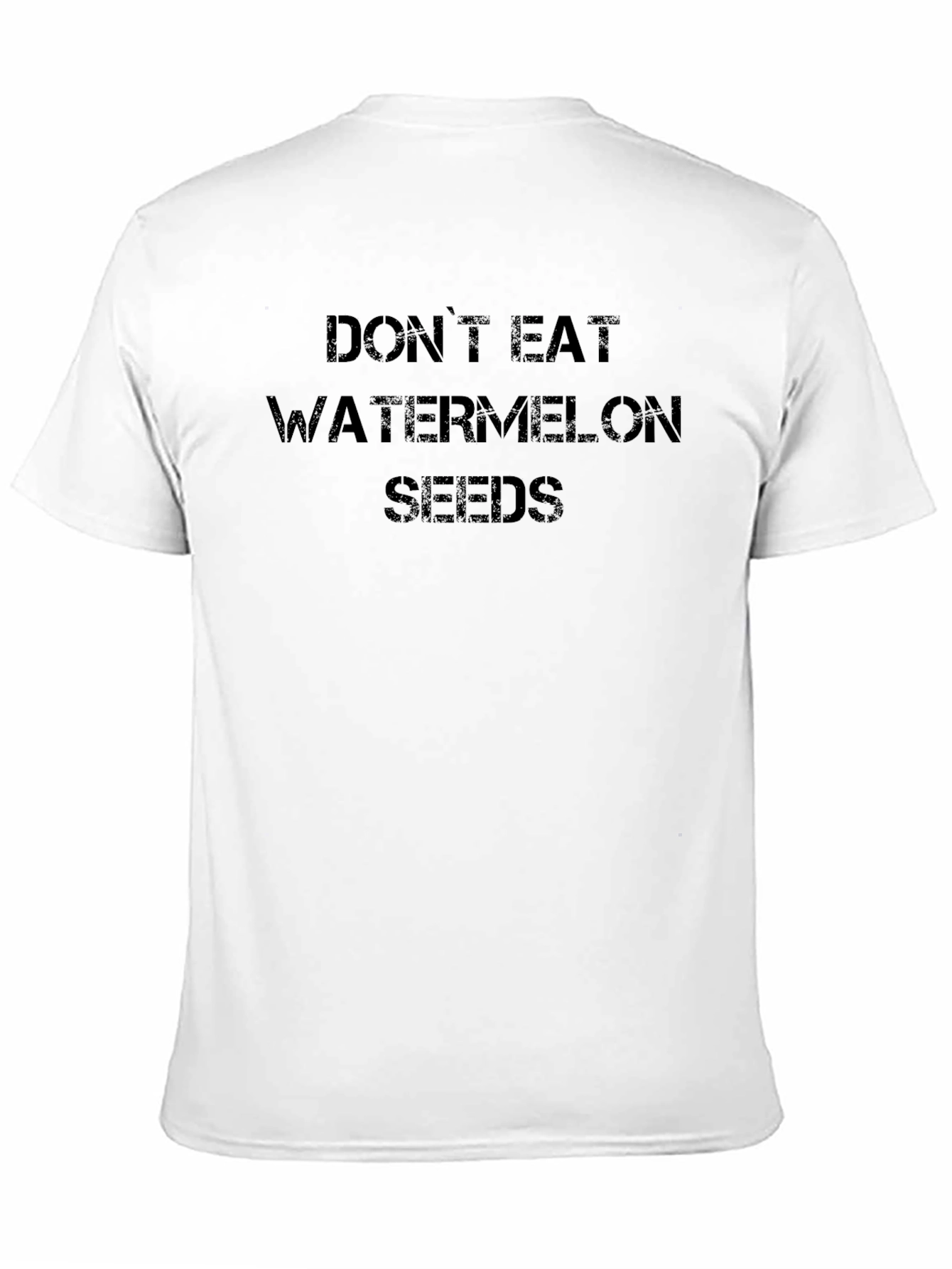 Dont Eat Watermelon Seeds Black Graphic T-Shirt