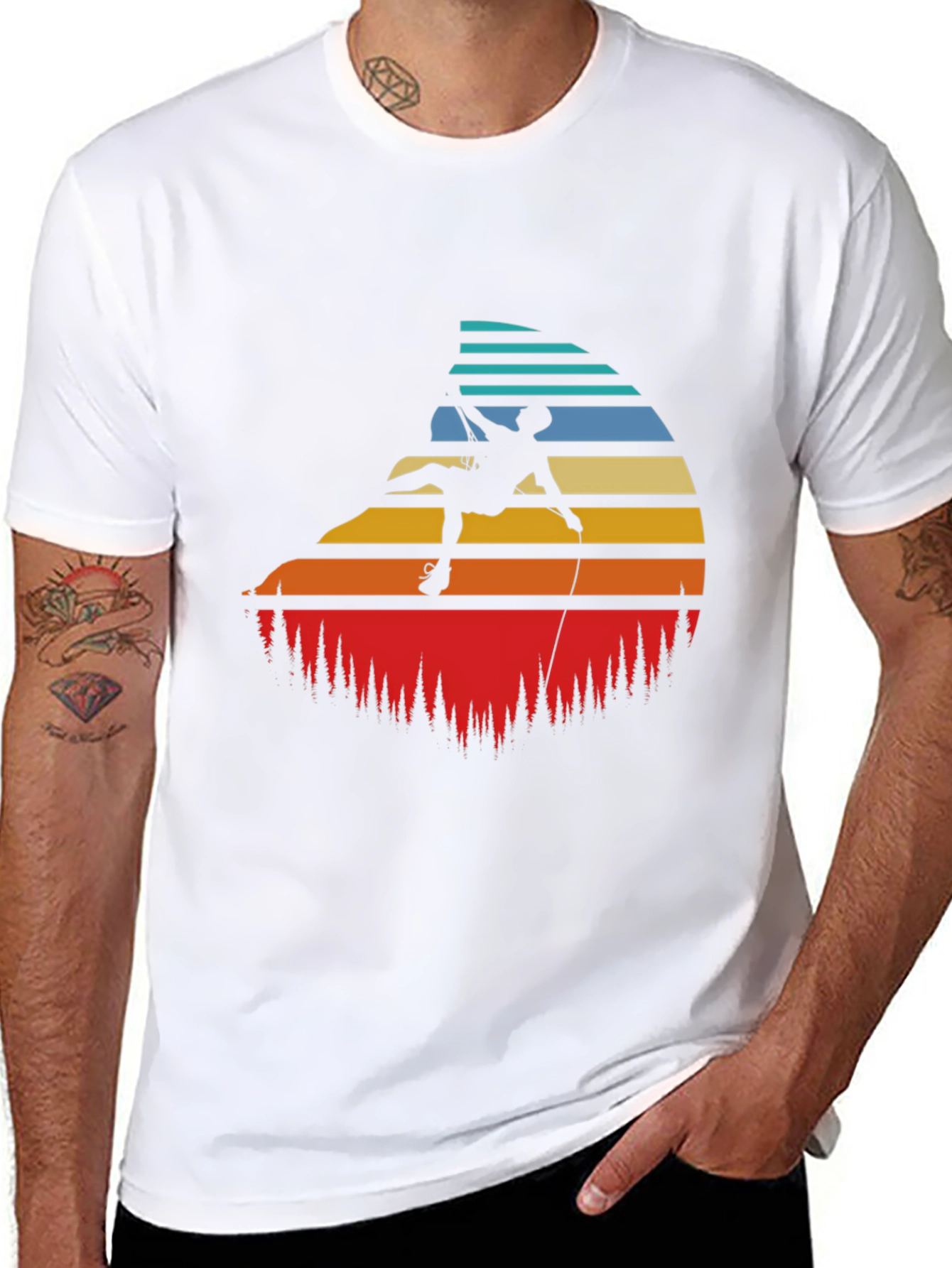 Retro Climbing T-Shirt - Adventure Awaits!