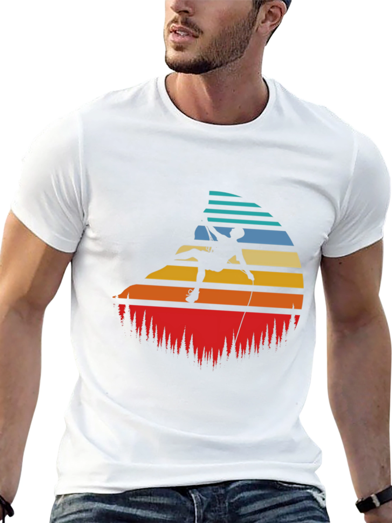 Retro Climbing T-Shirt - Adventure Awaits!