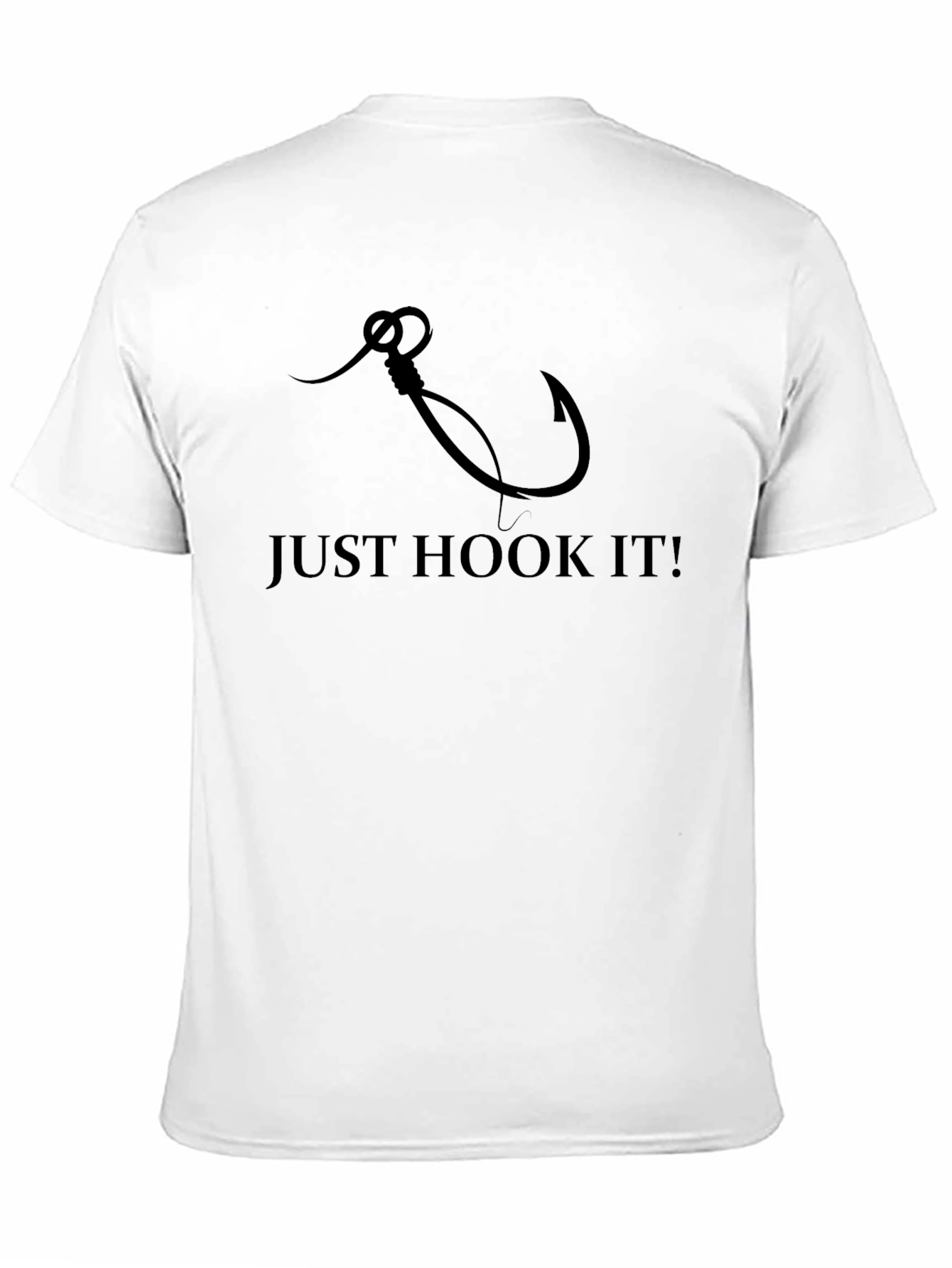 Just Hook It! Black Fishing T-Shirt