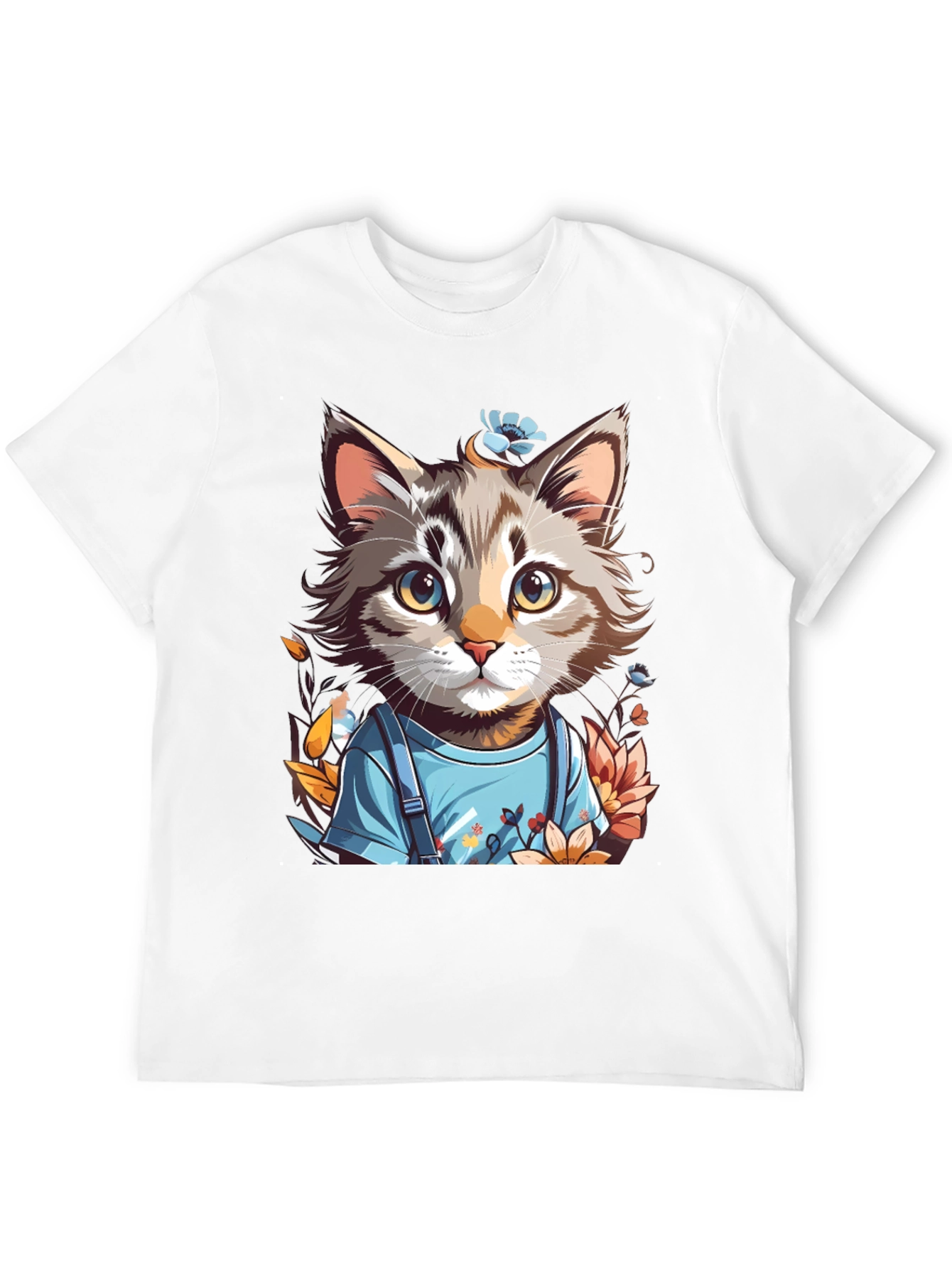 Cartoon Cat T-Shirt: Unique Graphic Tee