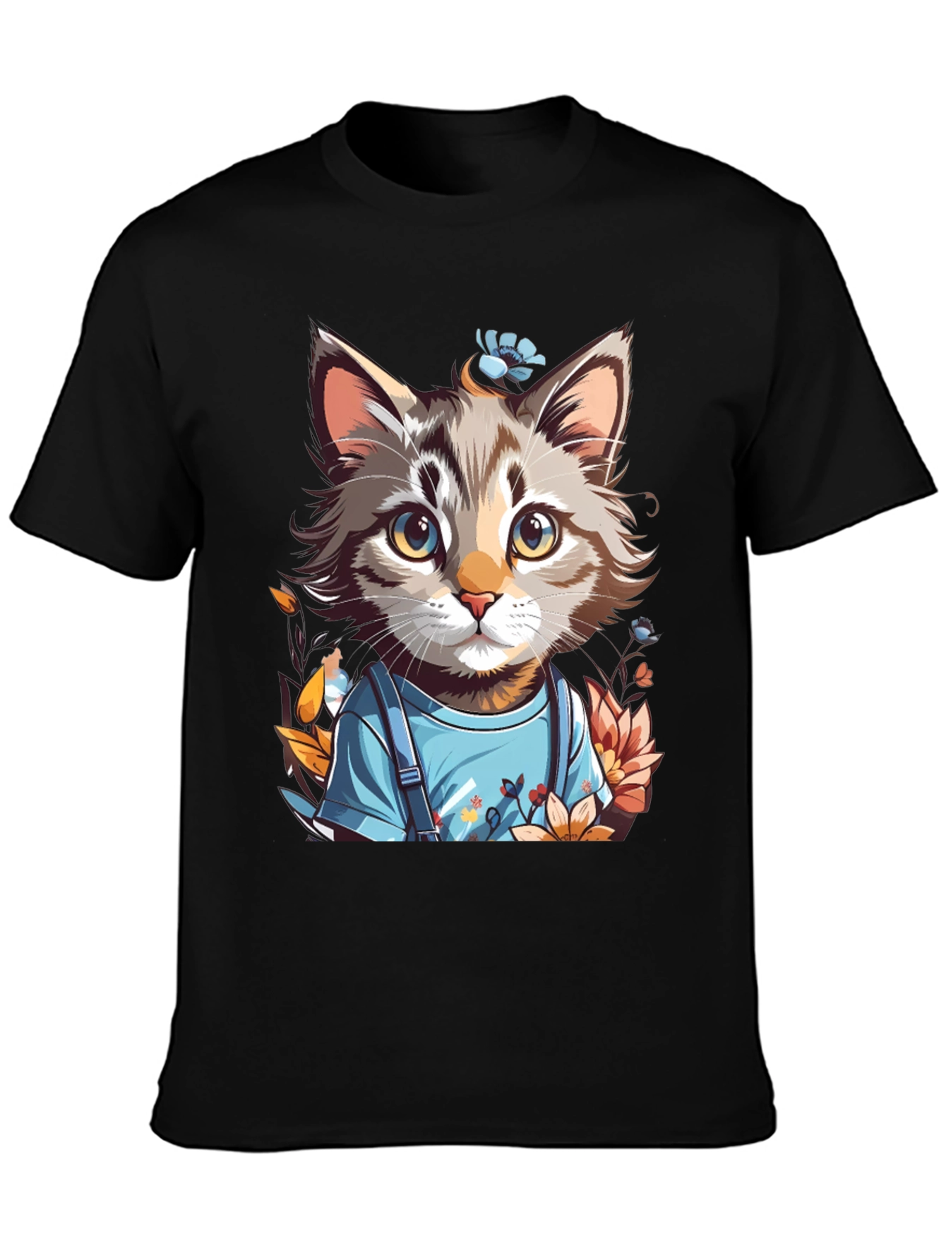 Cartoon Cat T-Shirt: Unique Graphic Tee