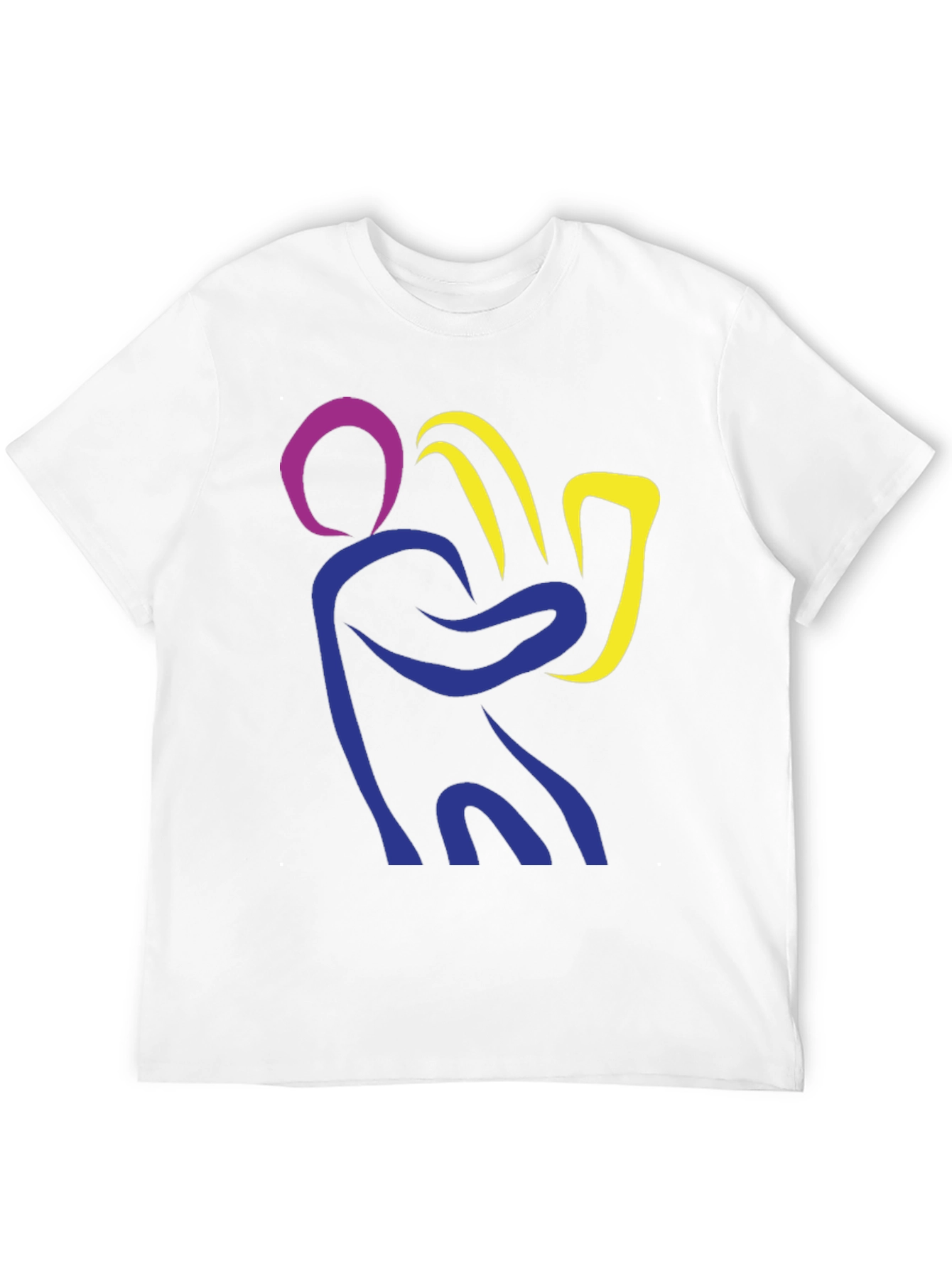 Abstract Saxophone Player Graphic T-Shirt