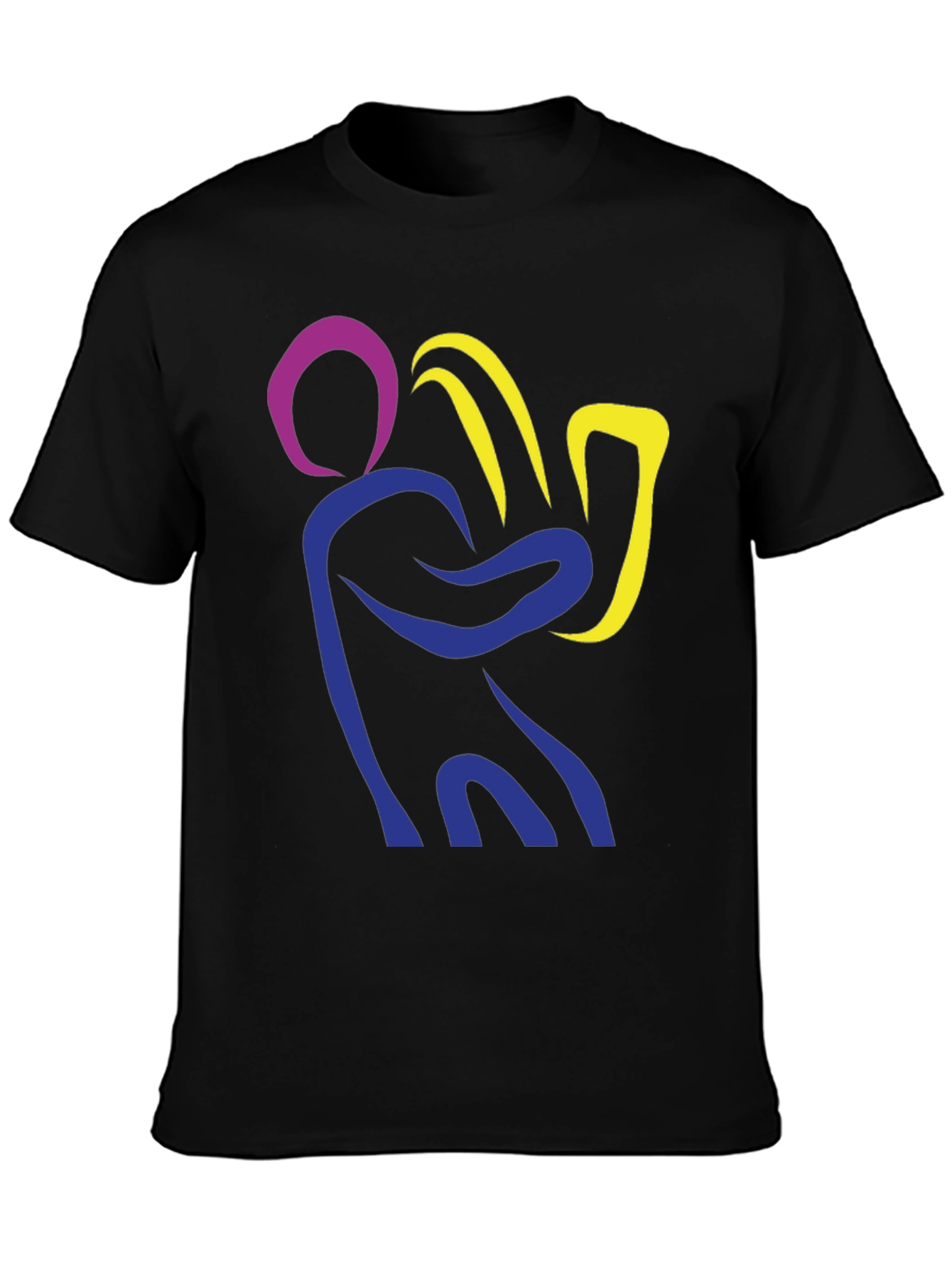 Abstract Saxophone Player Graphic T-Shirt