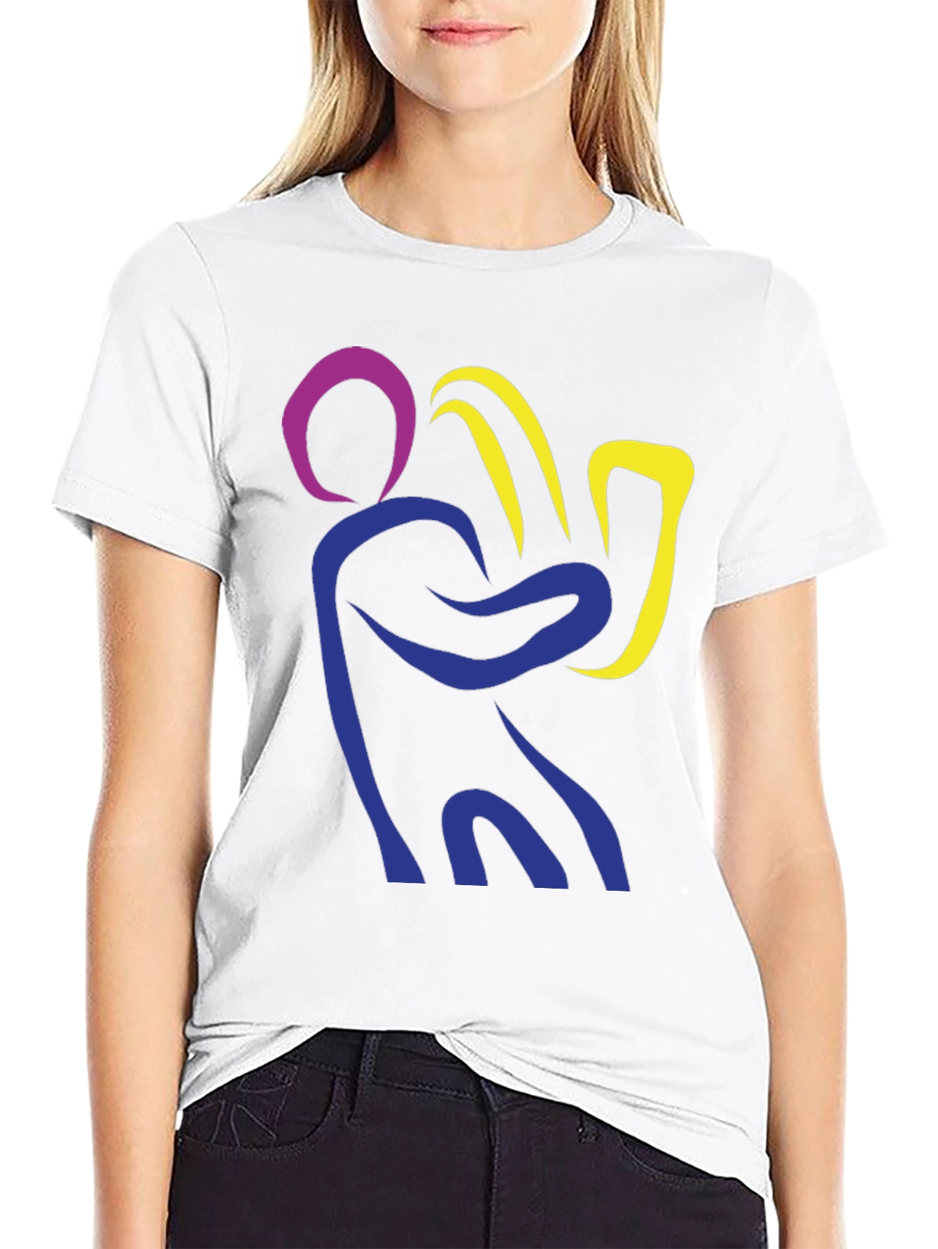 Abstract Saxophone Player Graphic T-Shirt