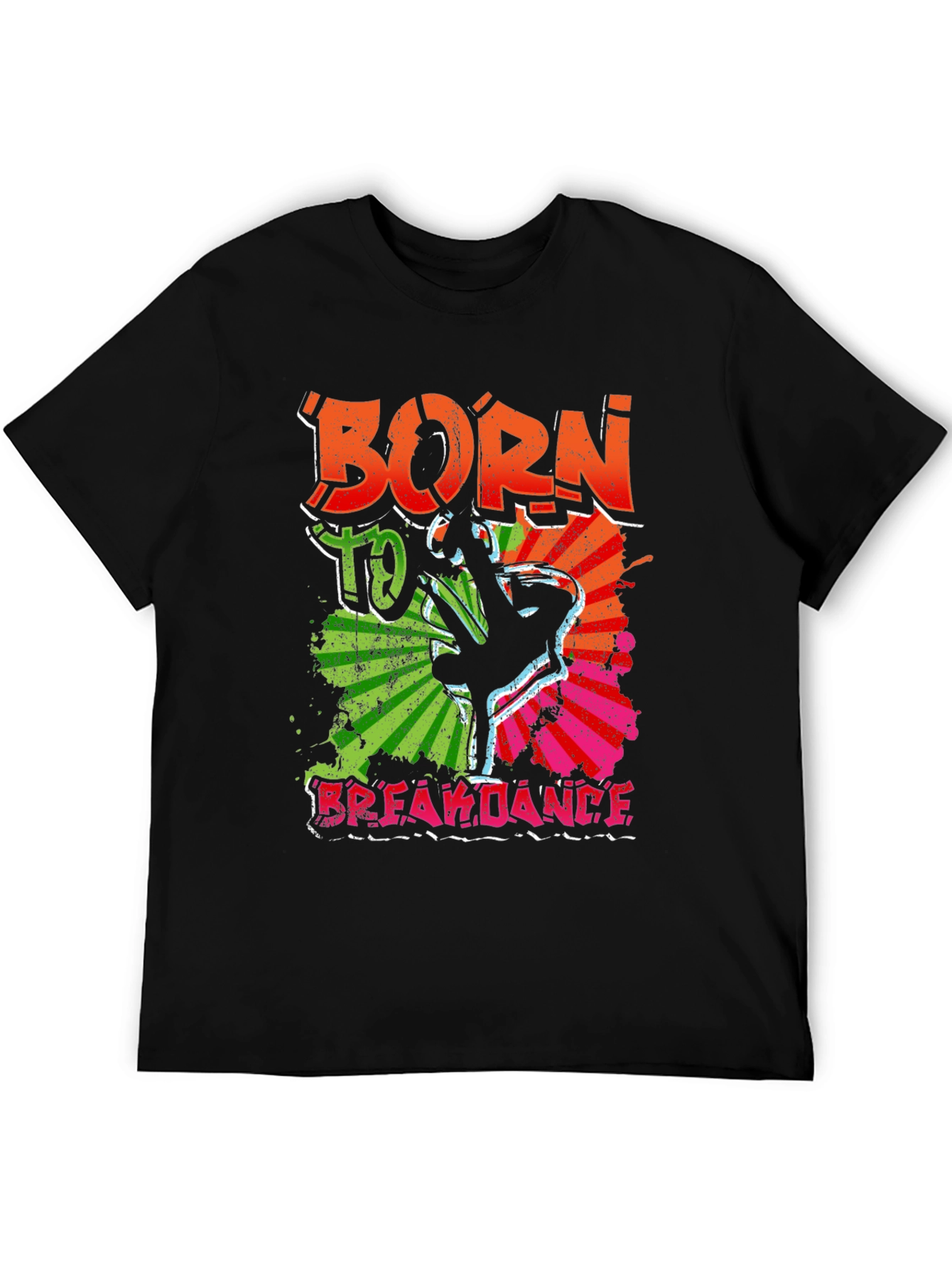 Born to Breakdance Black Graphic Tee