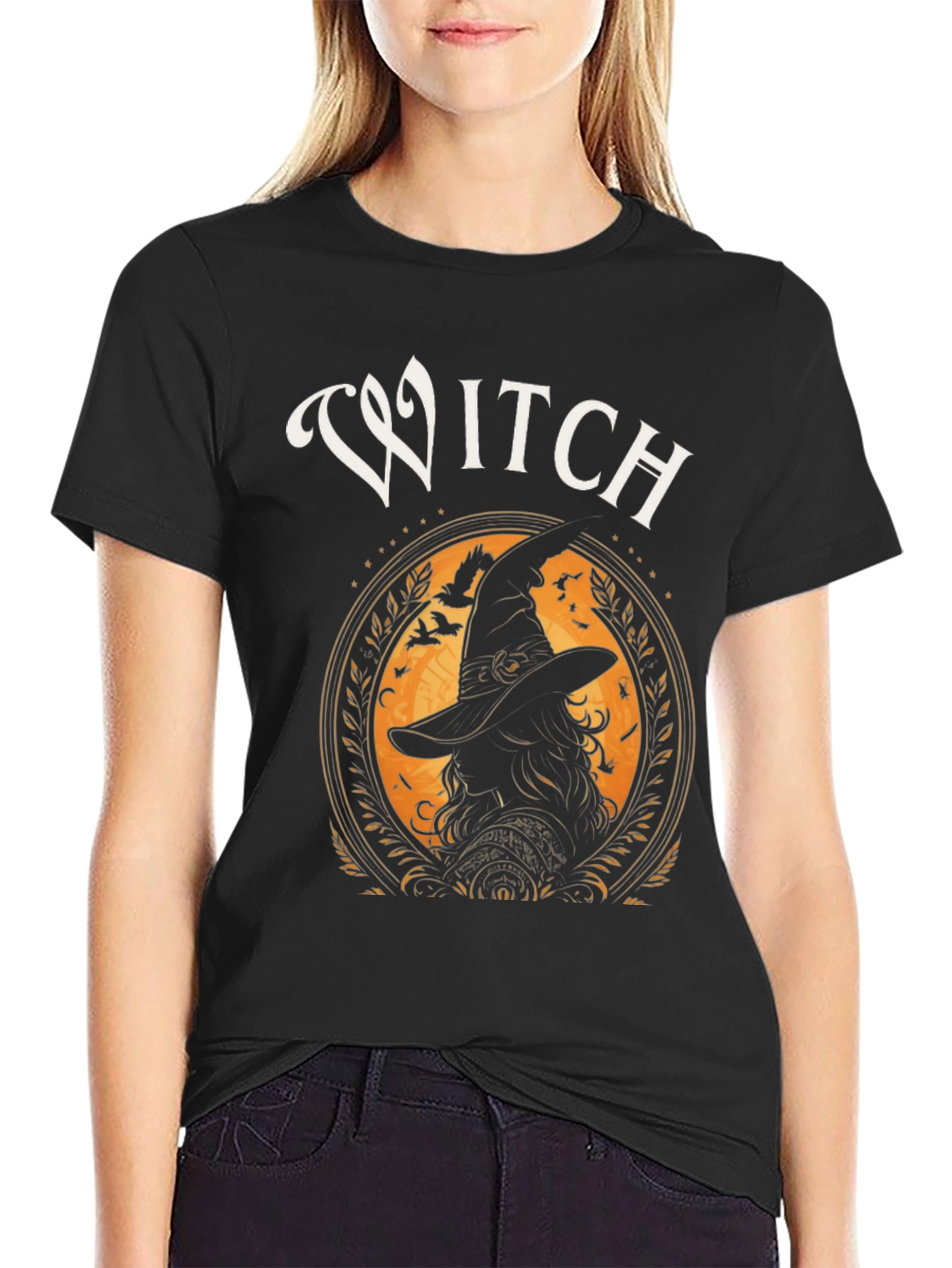 Witch Graphic T-Shirt - Halloween Apparel