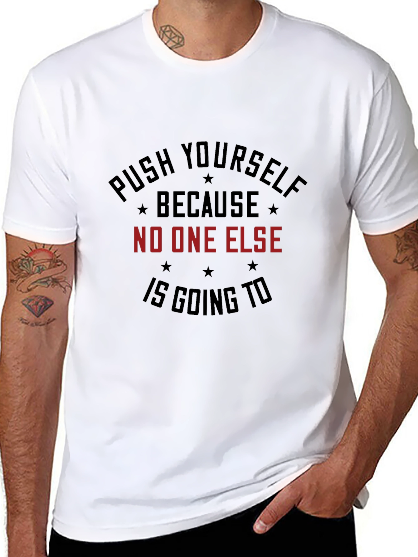 Motivational Graphic T-Shirt: Push Yourself